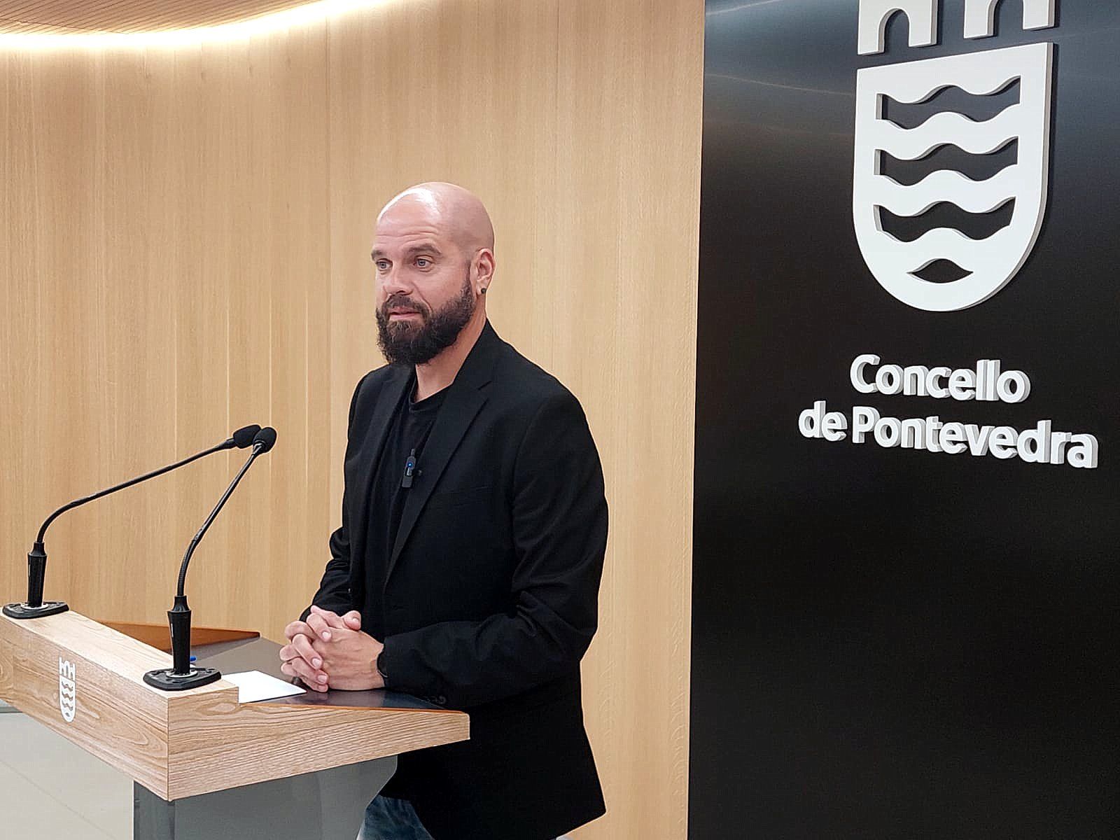 Iván Puentes, portavoz da Agrupación Socialista de Pontevedra