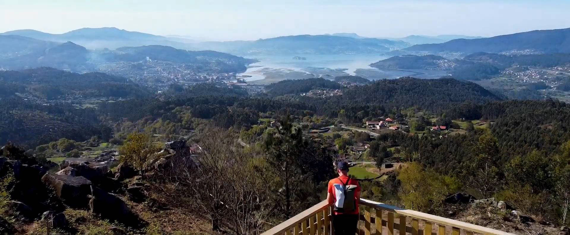 Vistas desde el mirador Couto das Forcadas (Parque Forestal da Fracha)