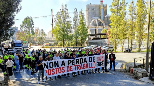 Protesta do comité de empresa de Ence pola perda de postos de traballo Protesta do comité de empresa de Ence pola perda de postos de traballo