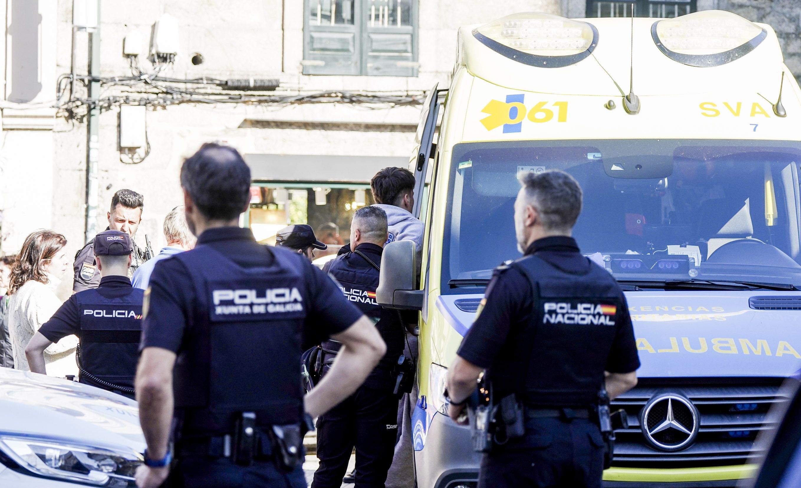 Patrulla de la Policía Nacional en Pontevedra