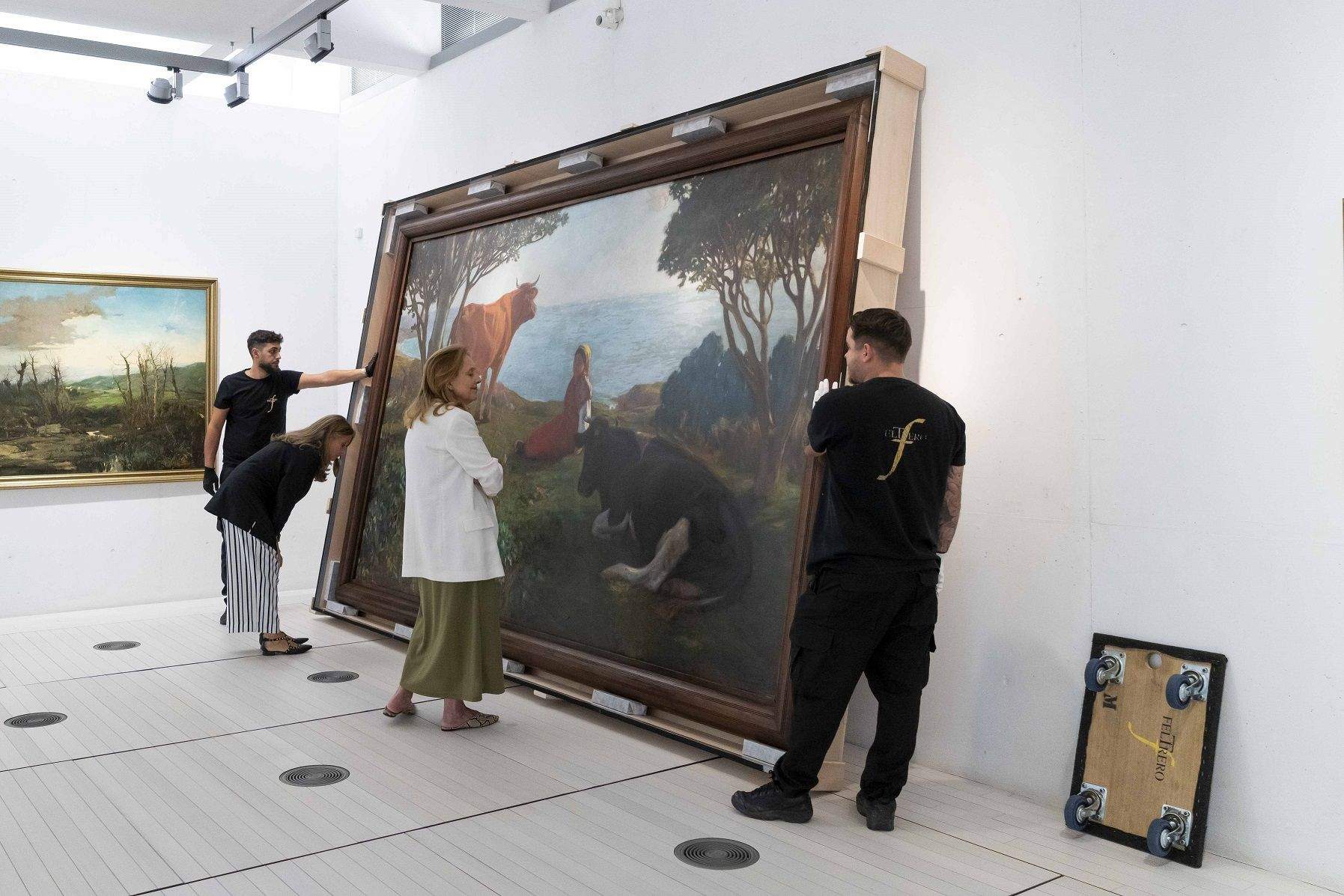 "Pastoral" de Francisco Lloréns a su llegada al Museo de Pontevedra