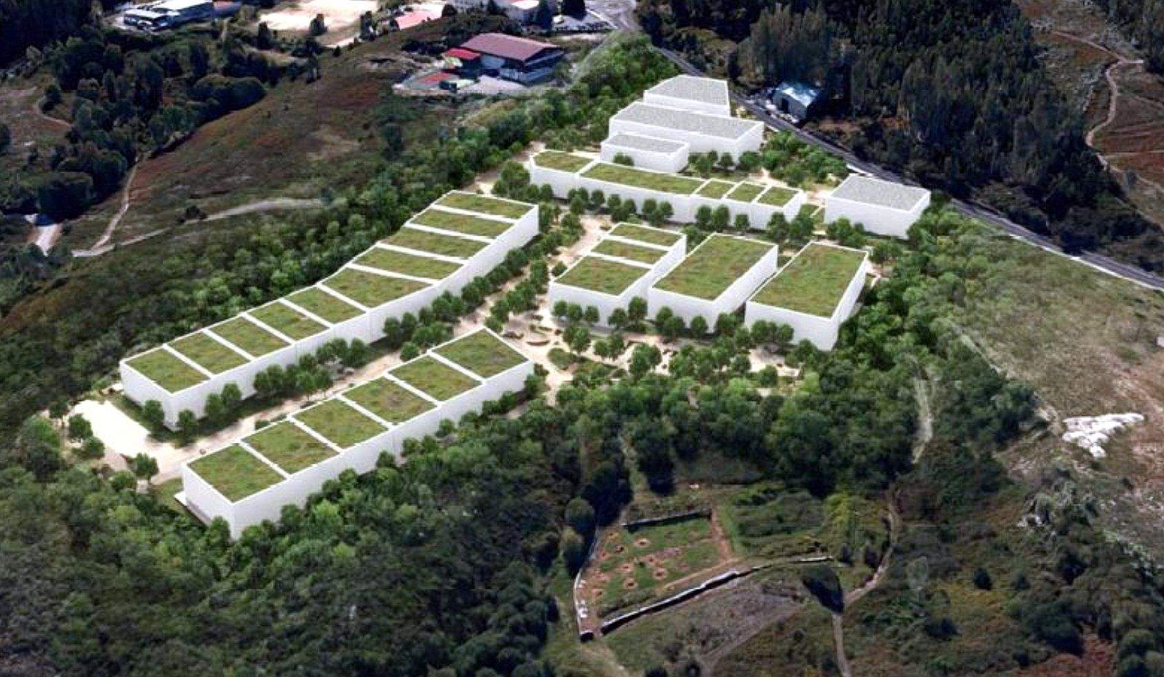 Infografía del ecoparque empresarial de Montesiña en Soutomaior