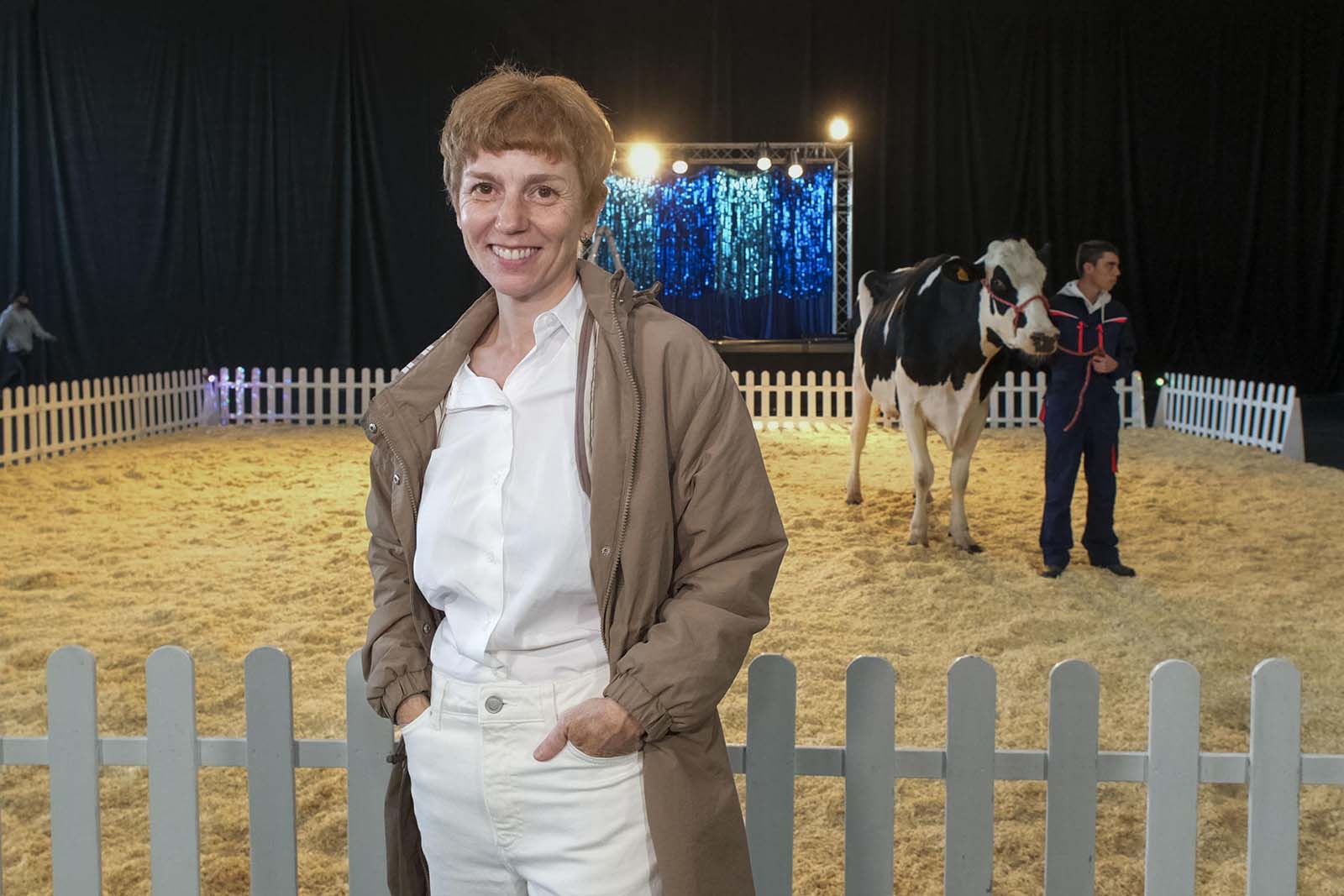 María Vázquez na rodaxe de 'O pesadelo das vacas'