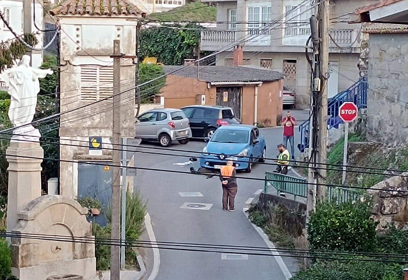 Atropelo na Rúa do Santo en Lourizán