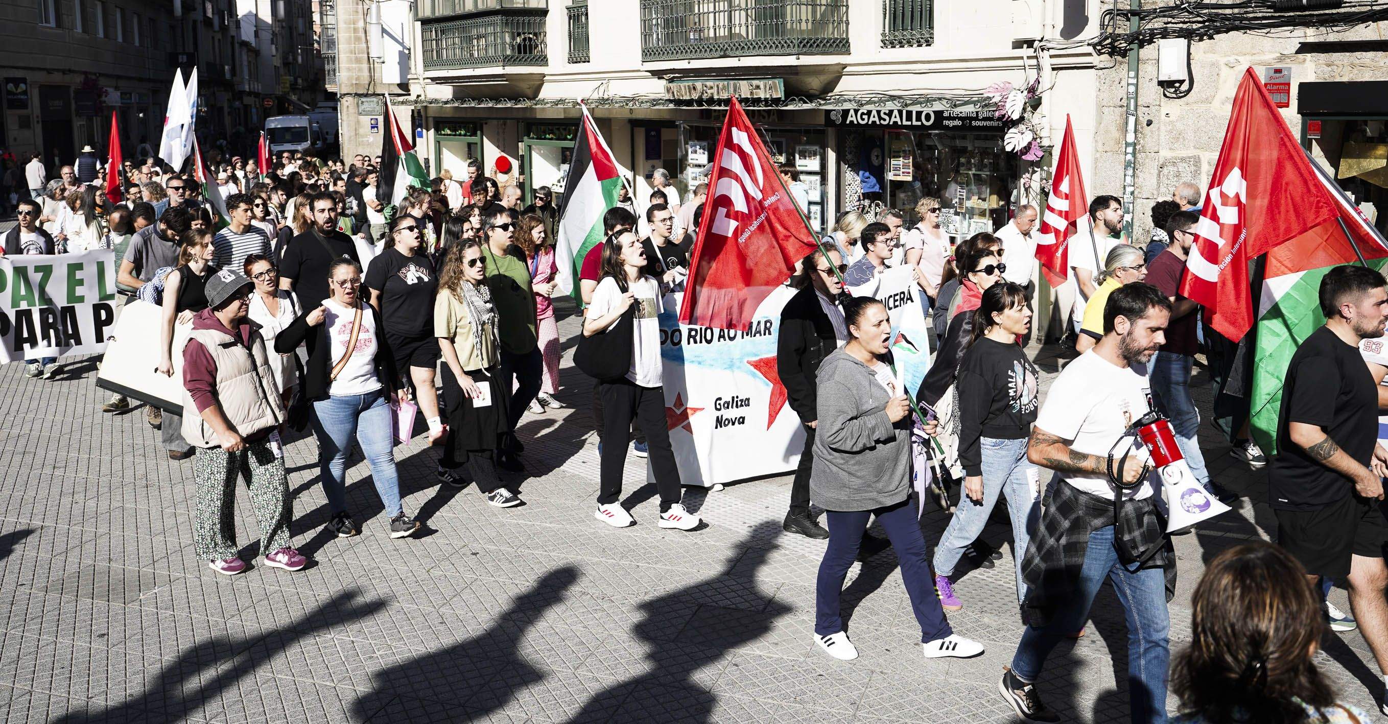 Concentracións en apoio a Palestina