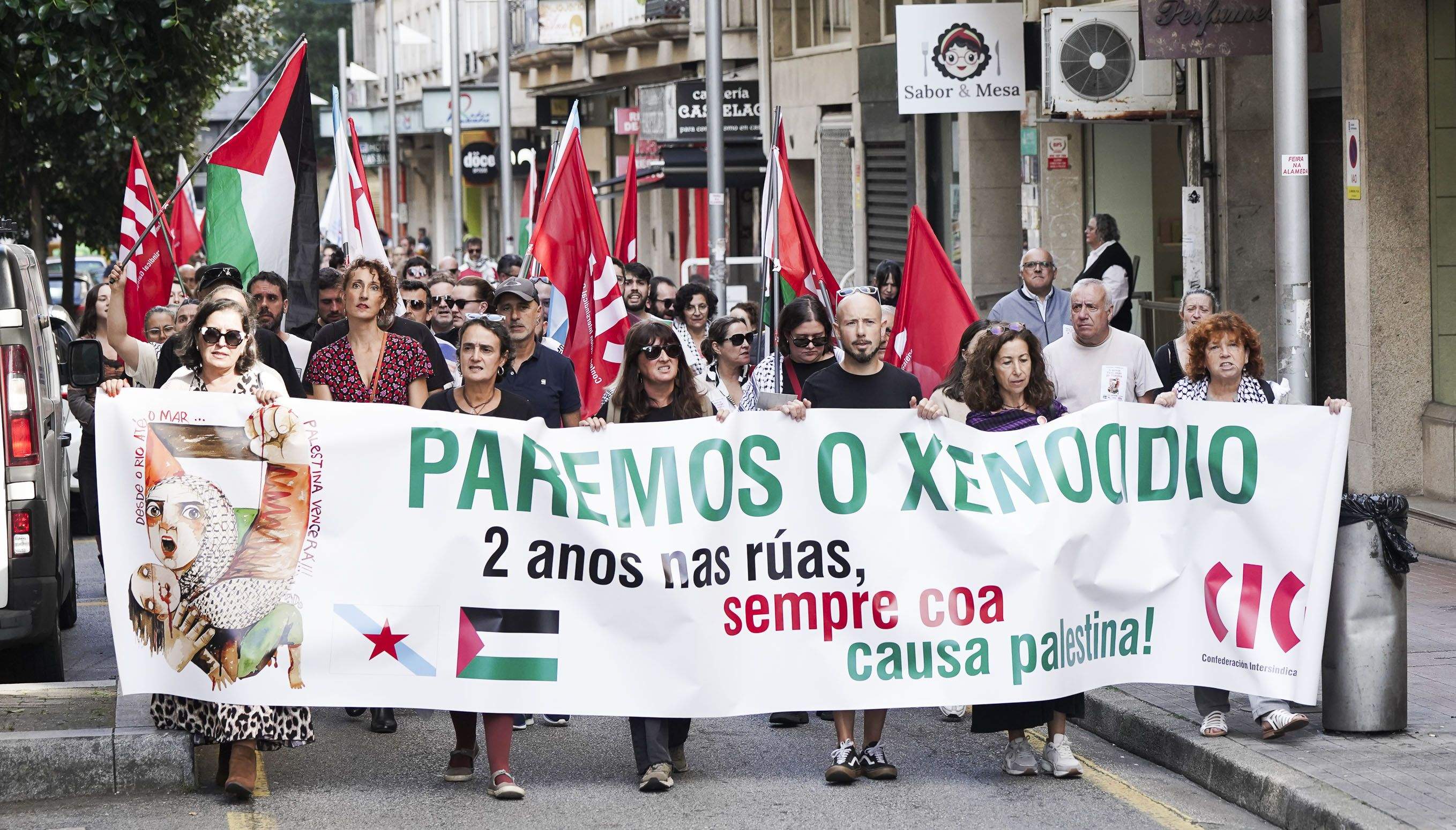 Concentracións en apoio a Palestina