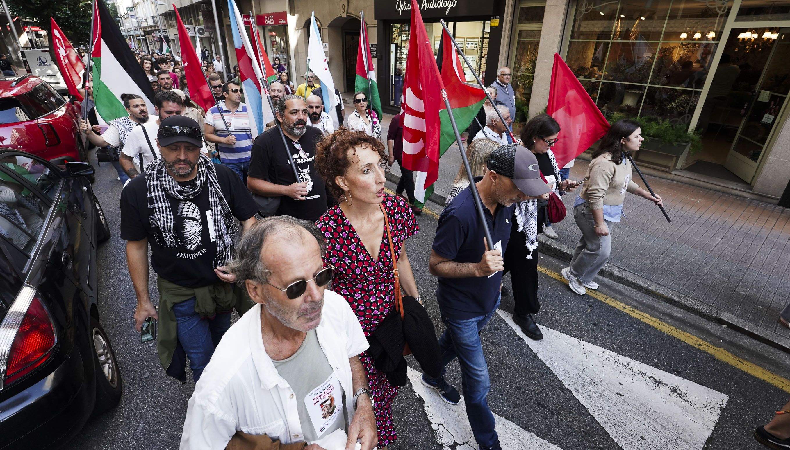 Concentracións en apoio a Palestina