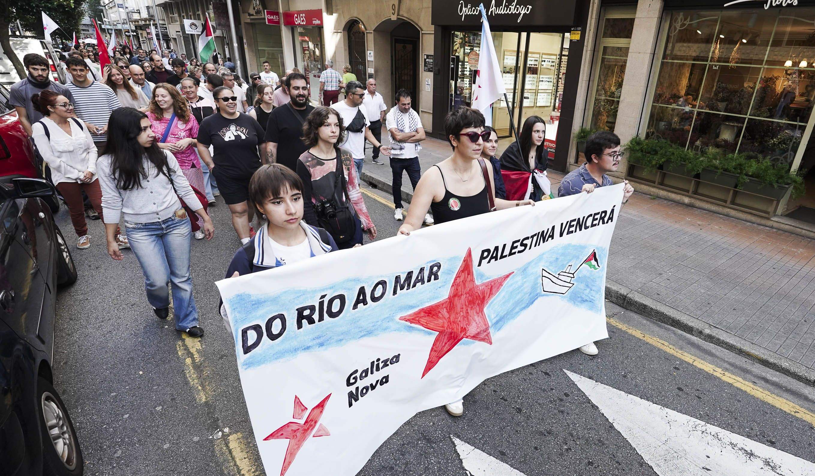 Concentracións en apoio a Palestina