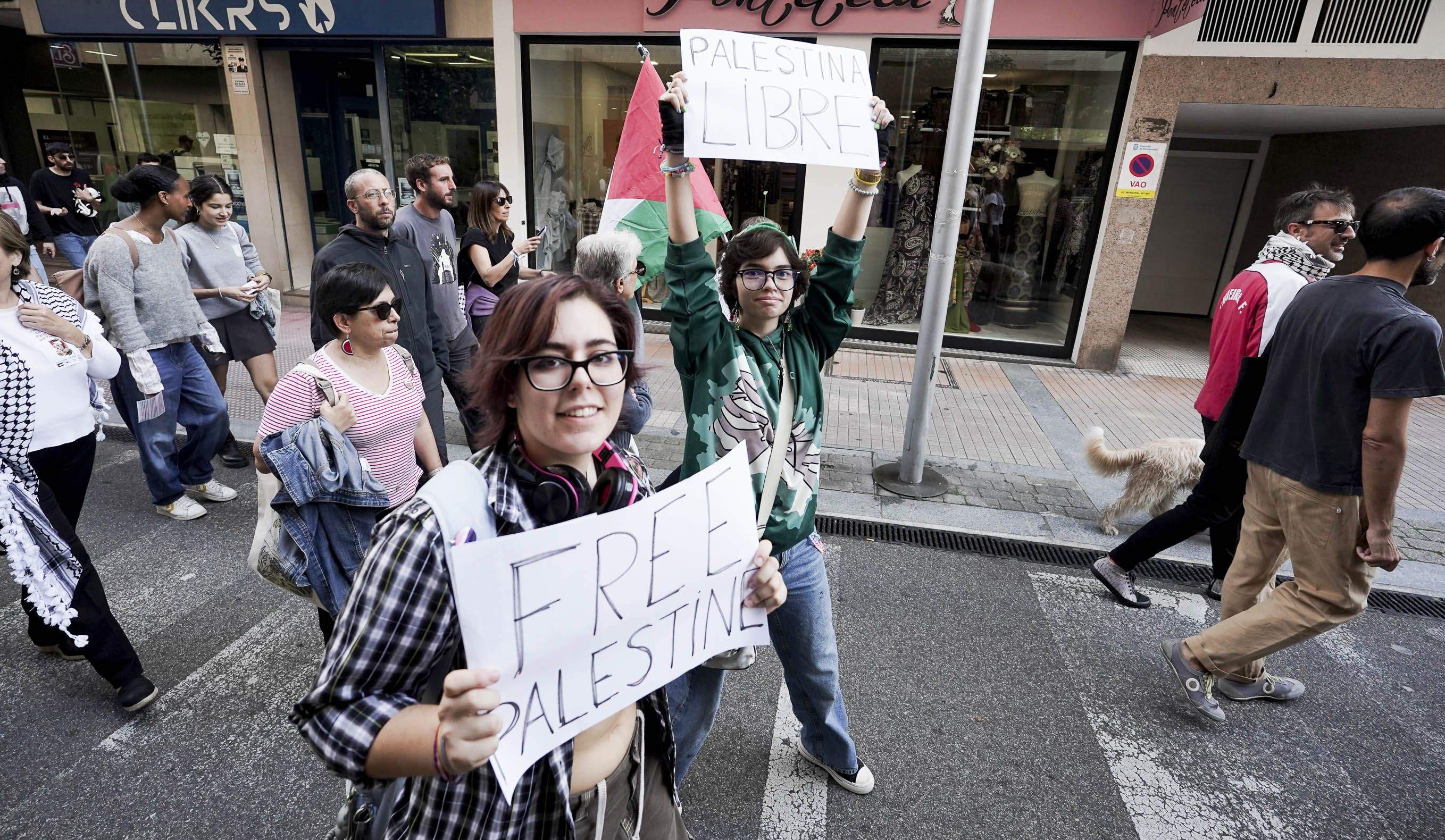 Concentracións en apoio a Palestina