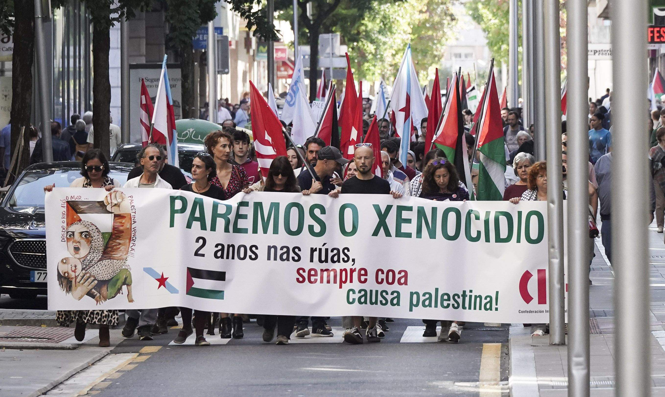 Concentracións en apoio a Palestina