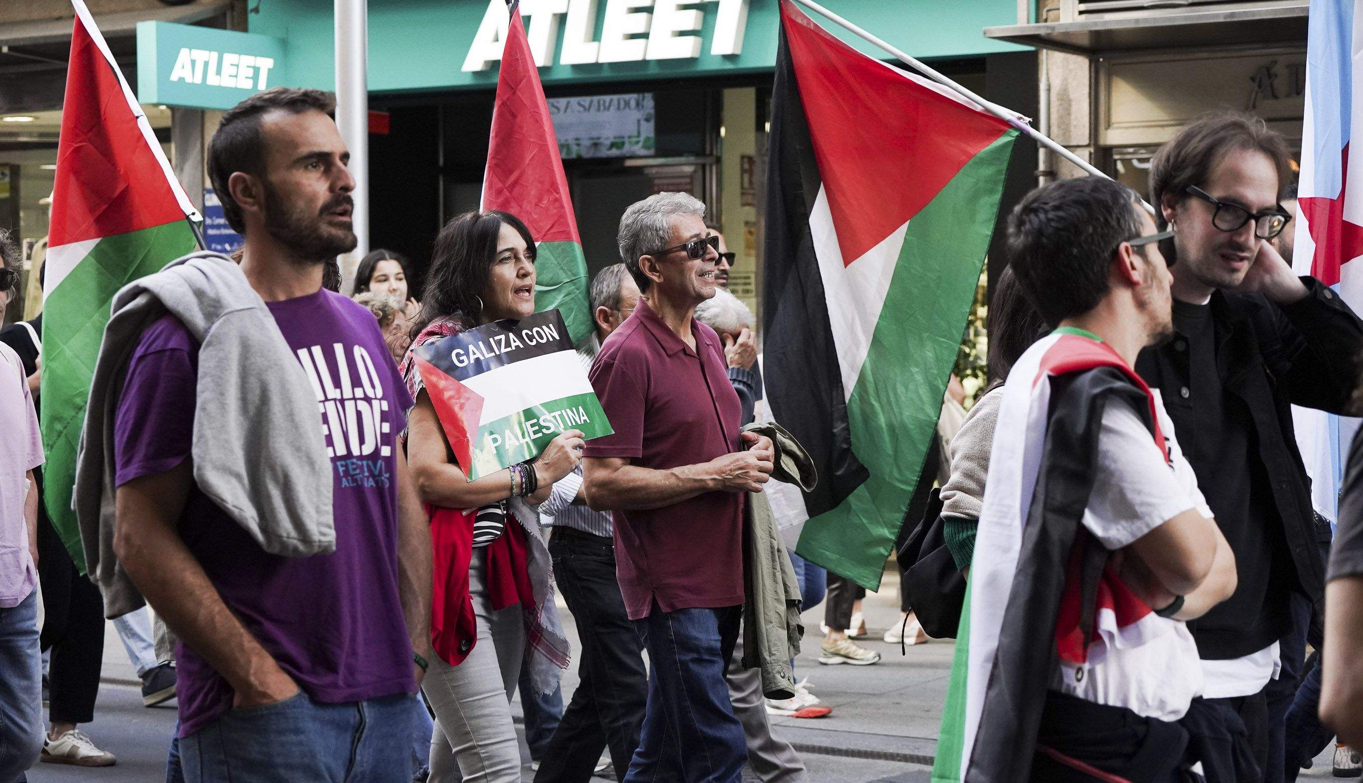 Concentracións en apoio a Palestina
