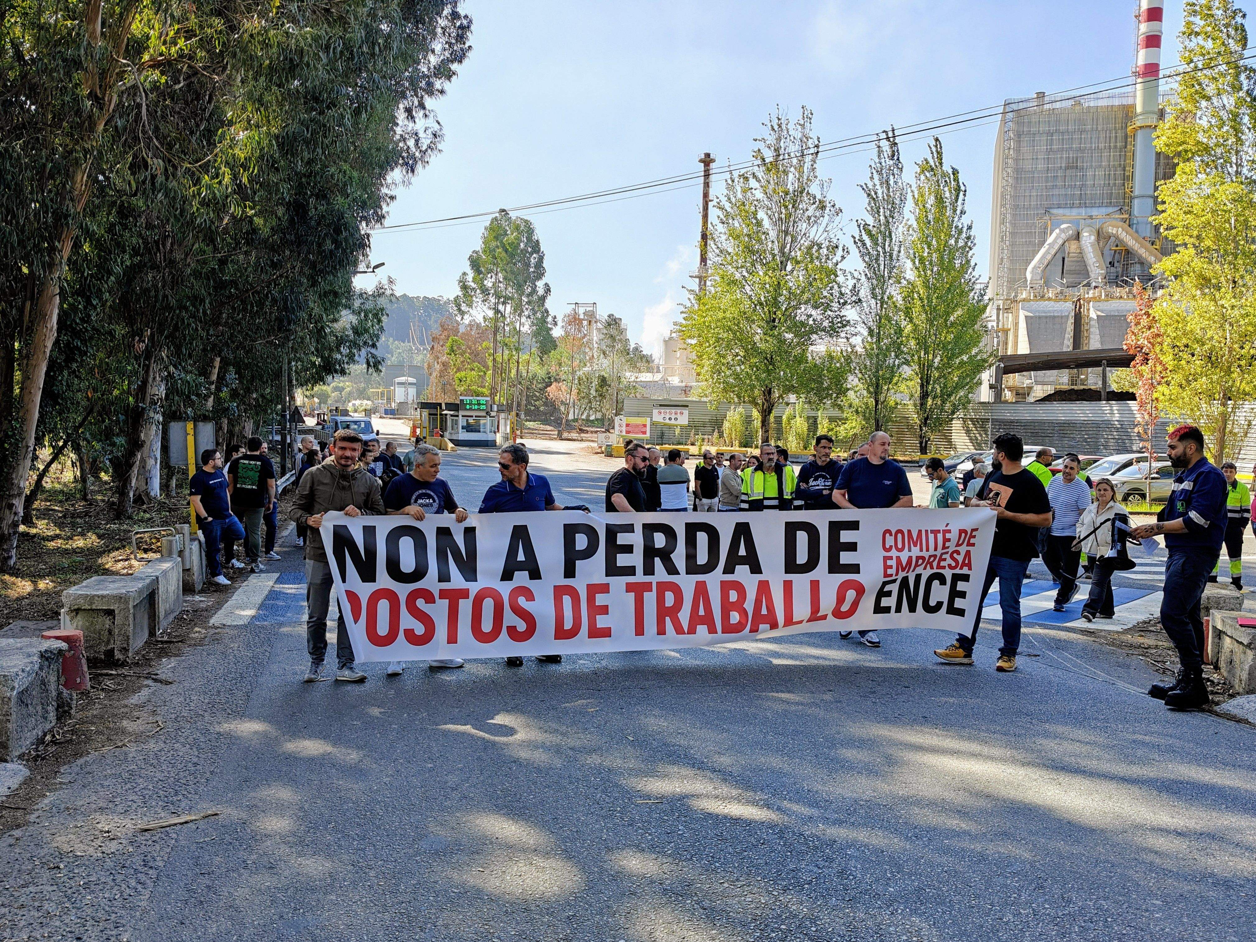 Protesta do comité de empresa de Ence
