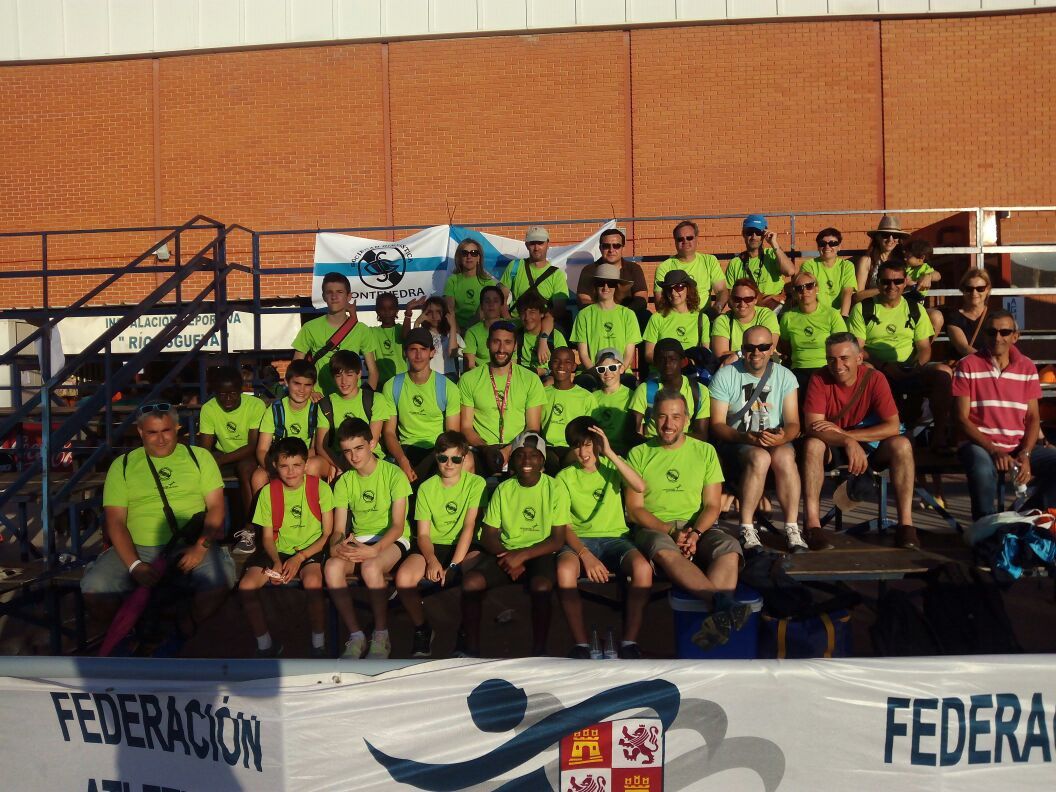 Equipo da Gimnástica no Campionato de España Infantil