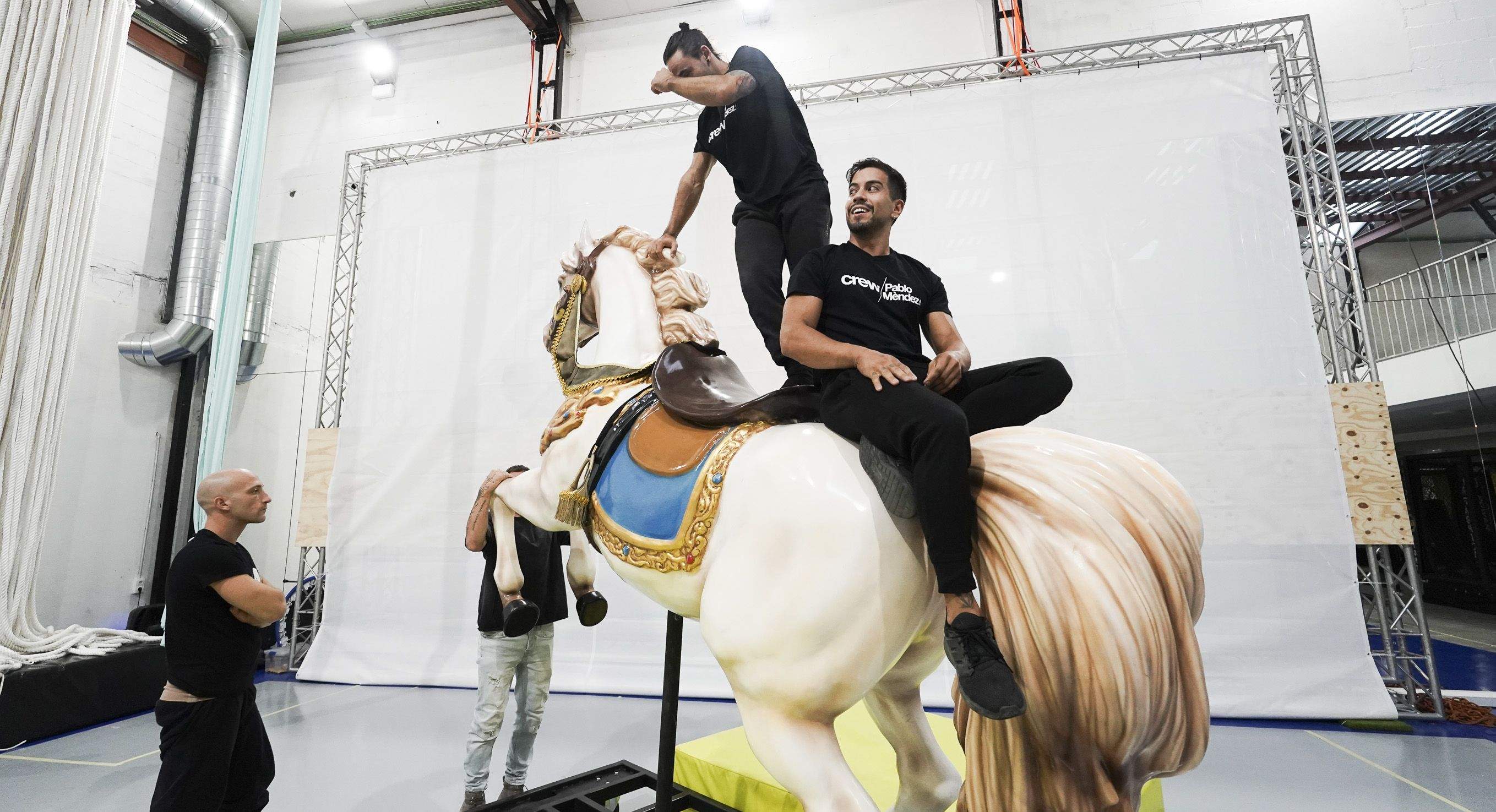 Integrantes da compañía Pablo Méndez Performances que participan no espectáculo 'Nymeria'