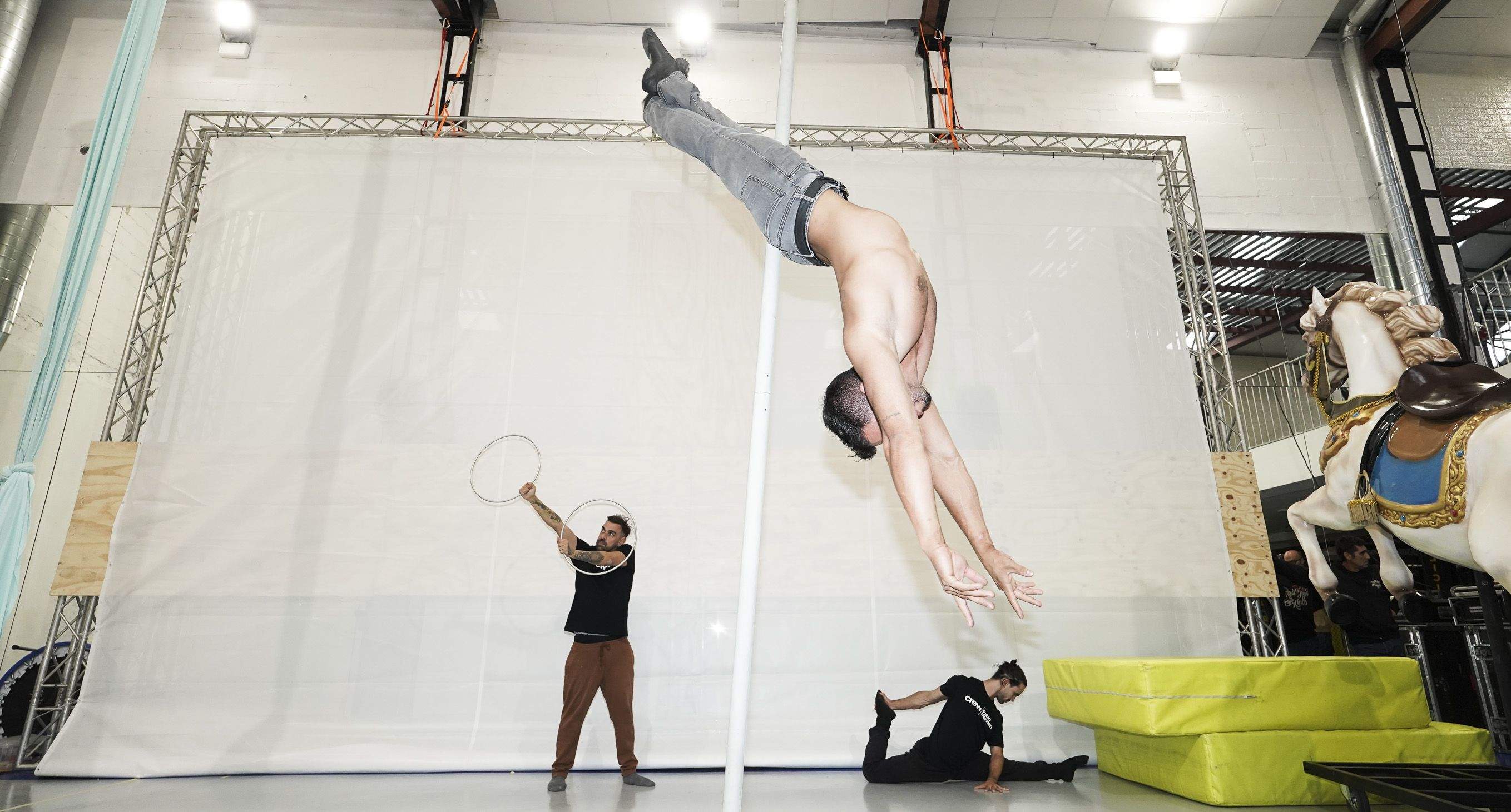 Integrantes da compañía Pablo Méndez Performances que participan no espectáculo 'Nymeria'