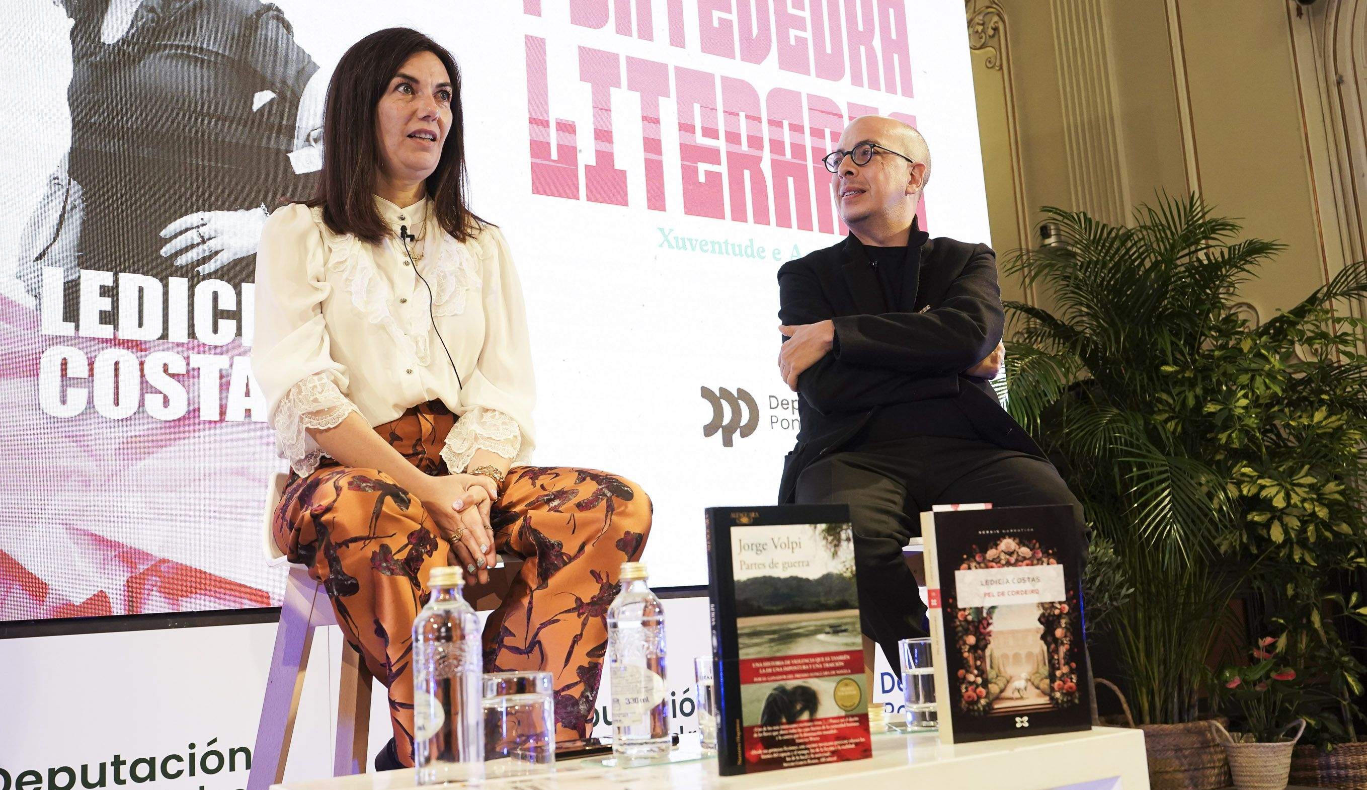 Ledicia Costas e Jorge Volpi, protagonistas do Encontro Pontevedra Literaria