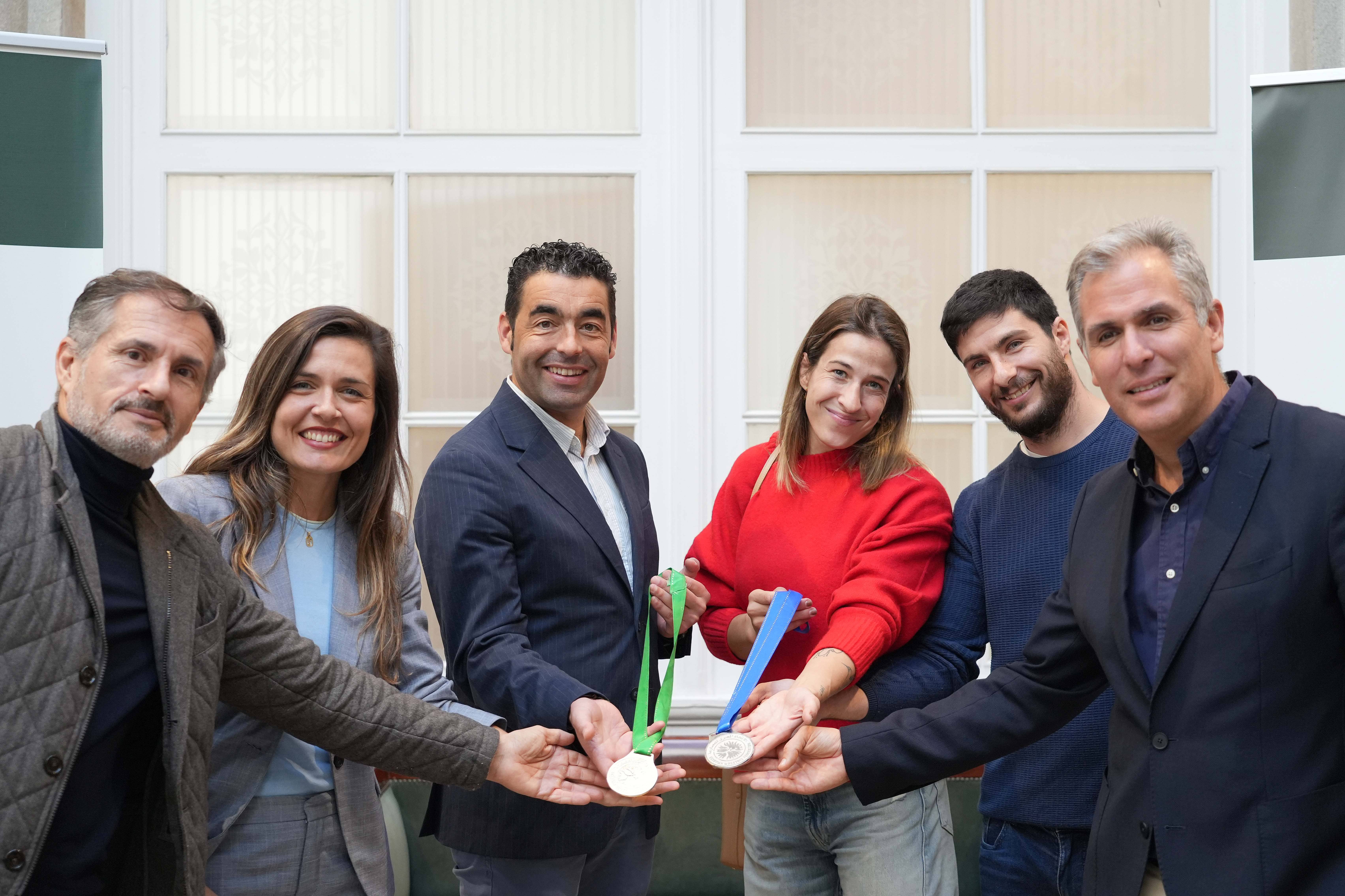 Recepción a Lydia Pérez na Deputación de Pontevedra