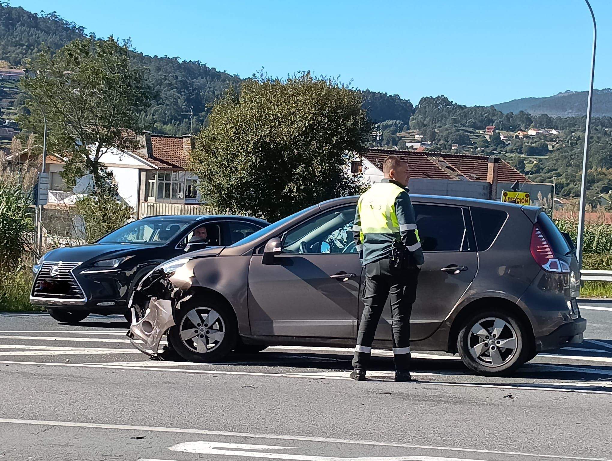 Accidente en la N 550 en Alba