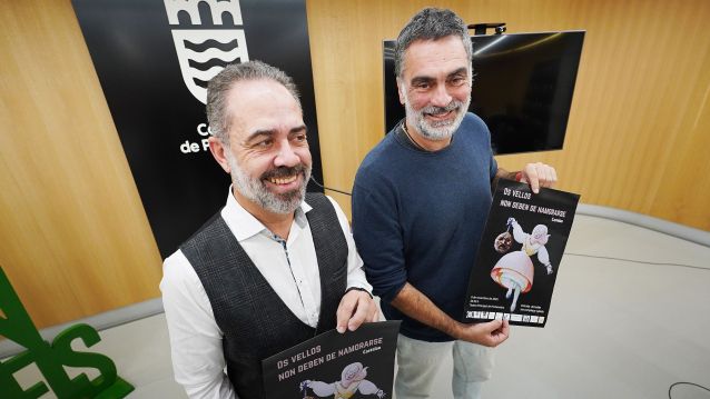 José Luis Rodríguez y Demetrio Gómez presentan la adaptación de 'Os vellos non deben de namorarse'
