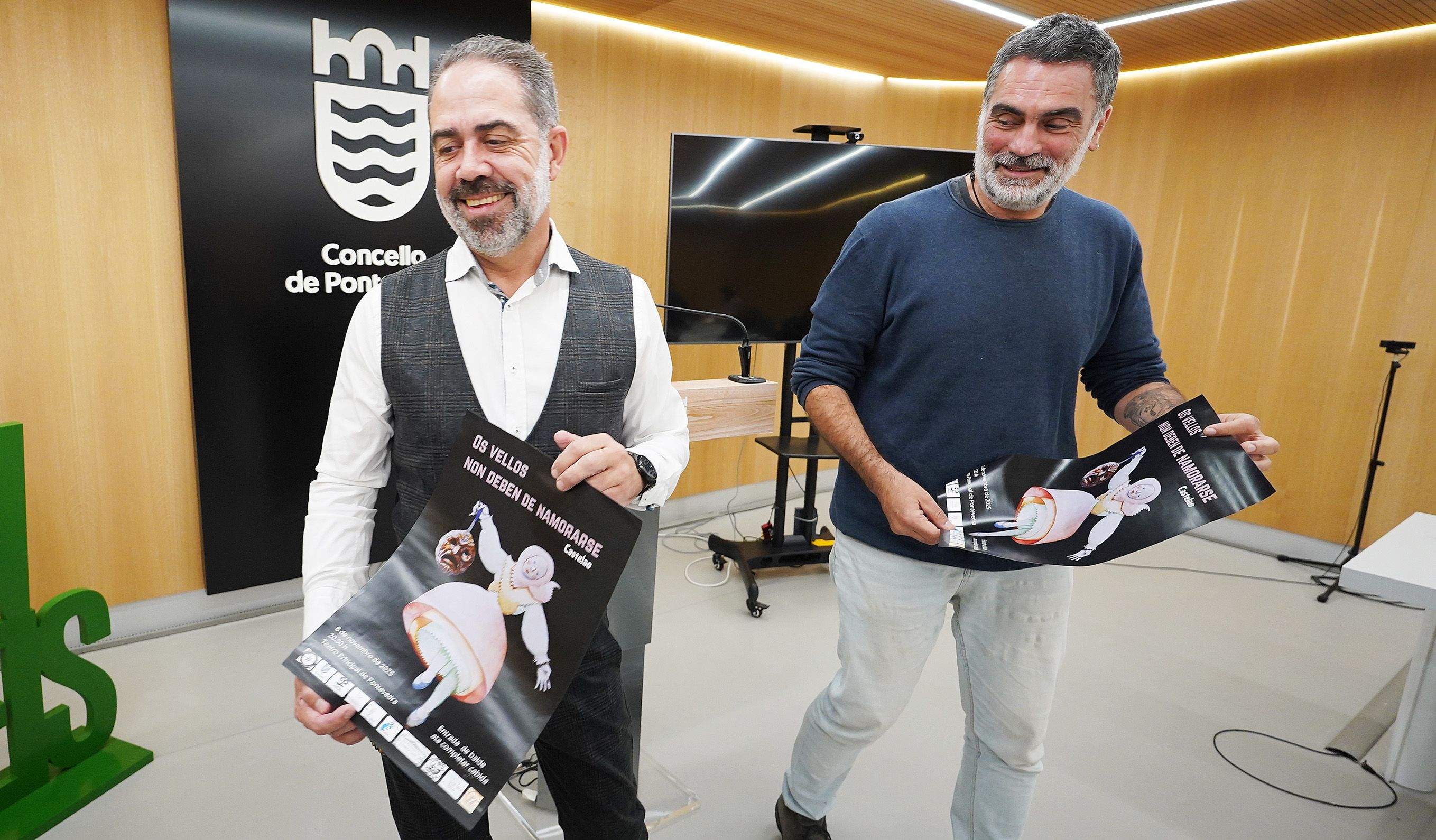 José Luis Rodríguez e Demetrio Gómez presentan a adaptación de 'Os vellos non deben de namorarse'