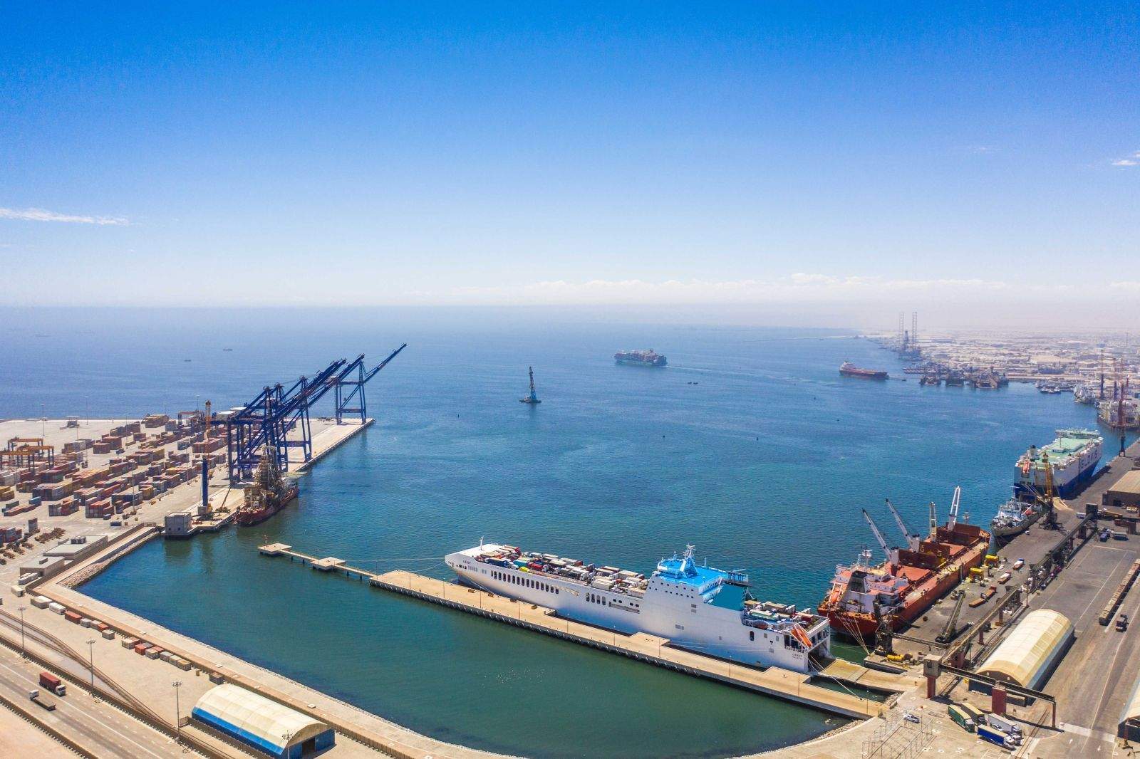 Puerto de Walvis Bay, en Namibia