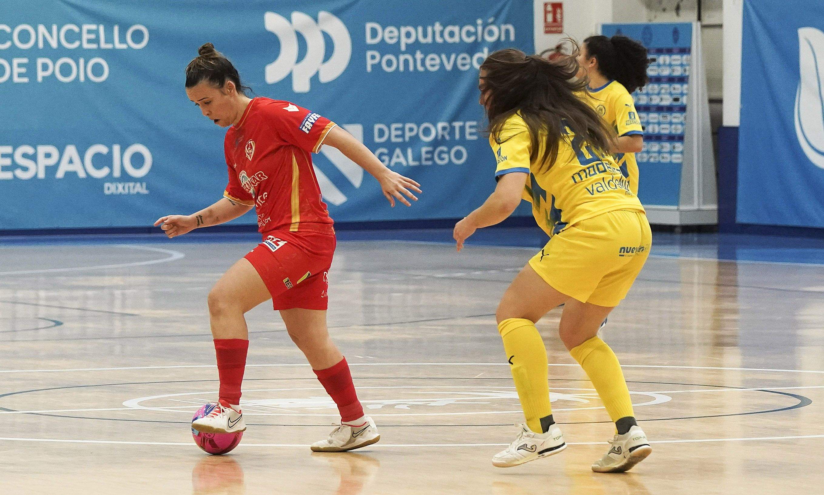 Partido entre Poio Pescamar y Álcorcón en la Seca