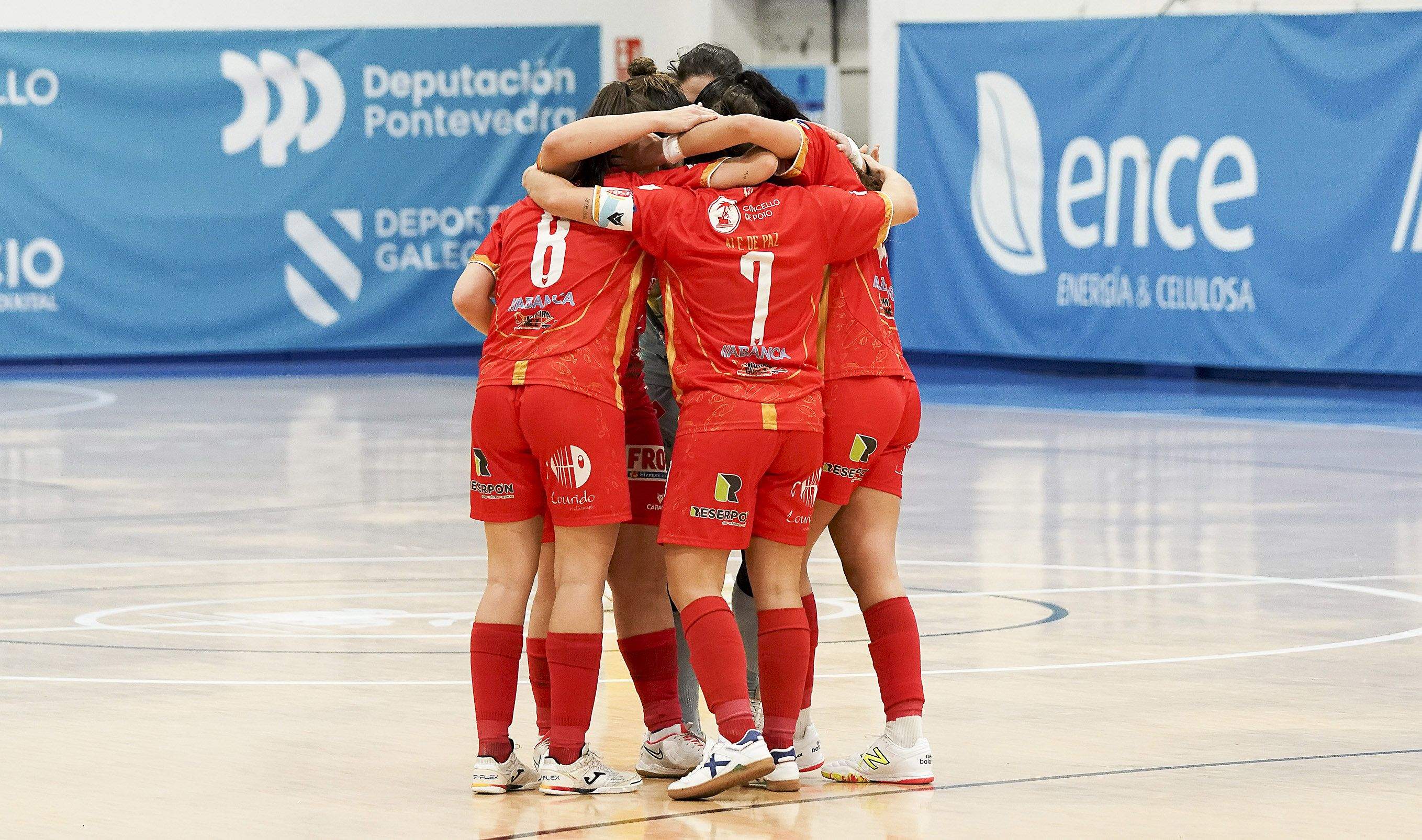 Partido entre Poio Pescamar y Álcorcón en la Seca