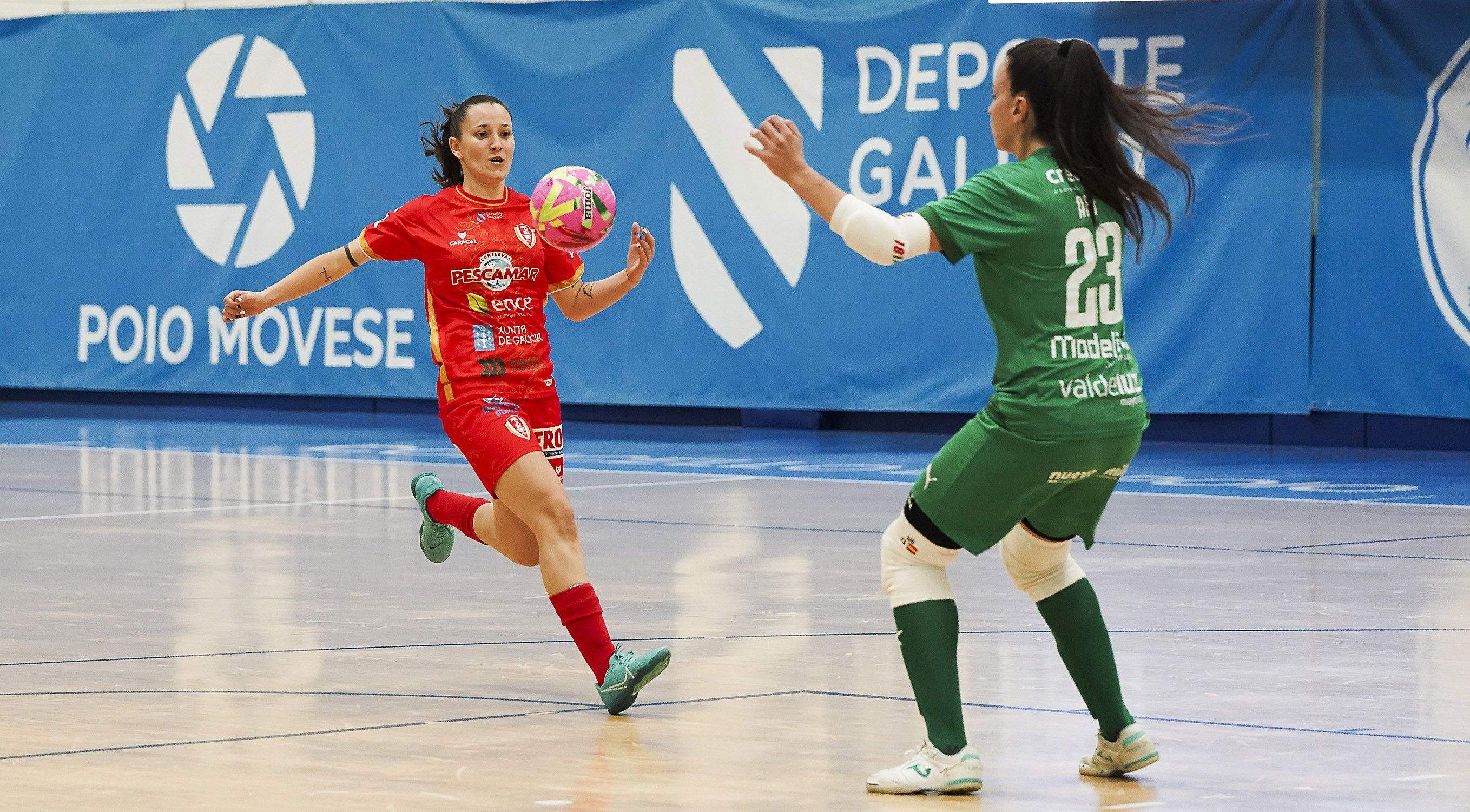 Partido entre Poio Pescamar y Álcorcón en la Seca