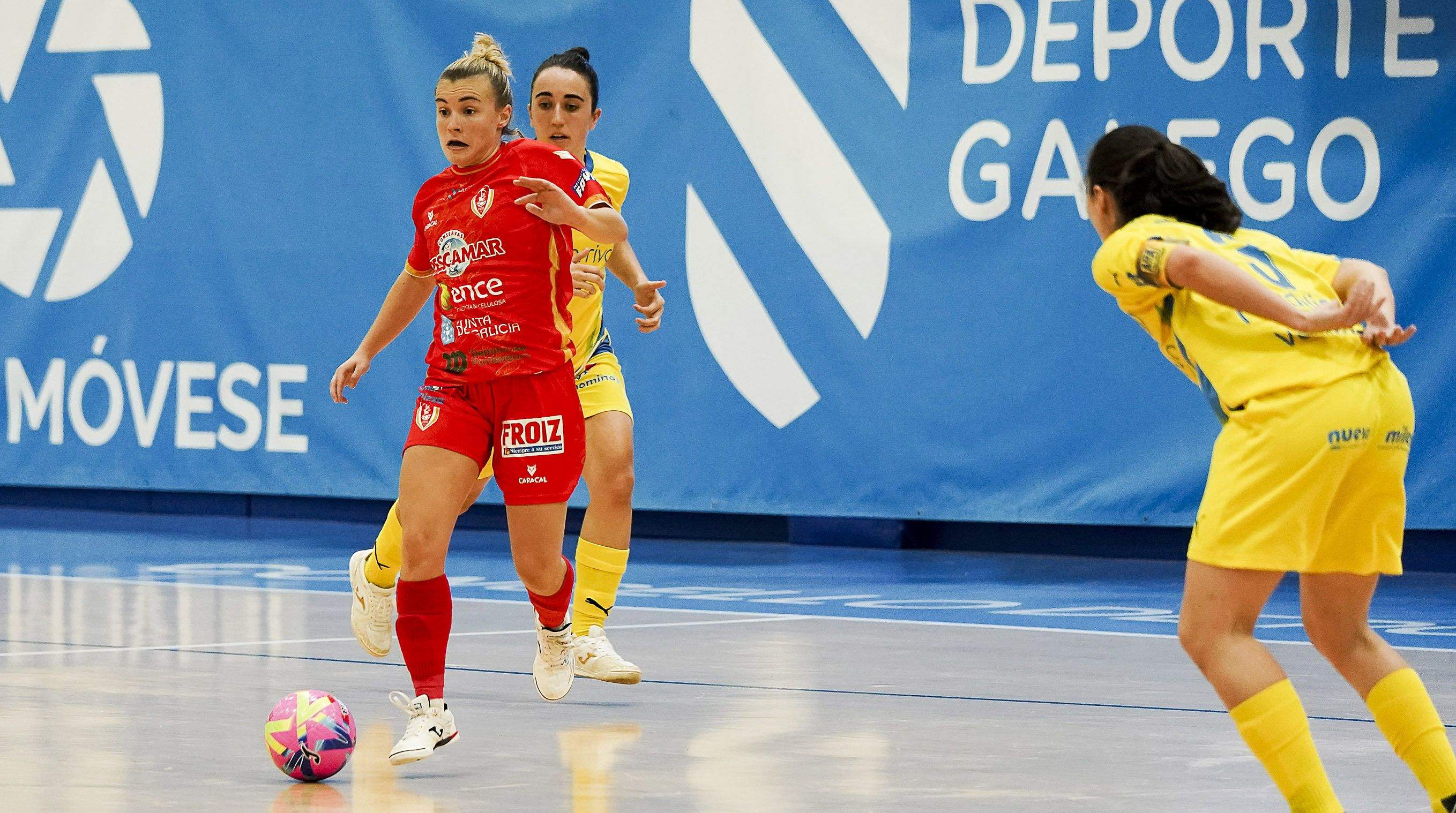 Partido entre Poio Pescamar y Álcorcón en la Seca