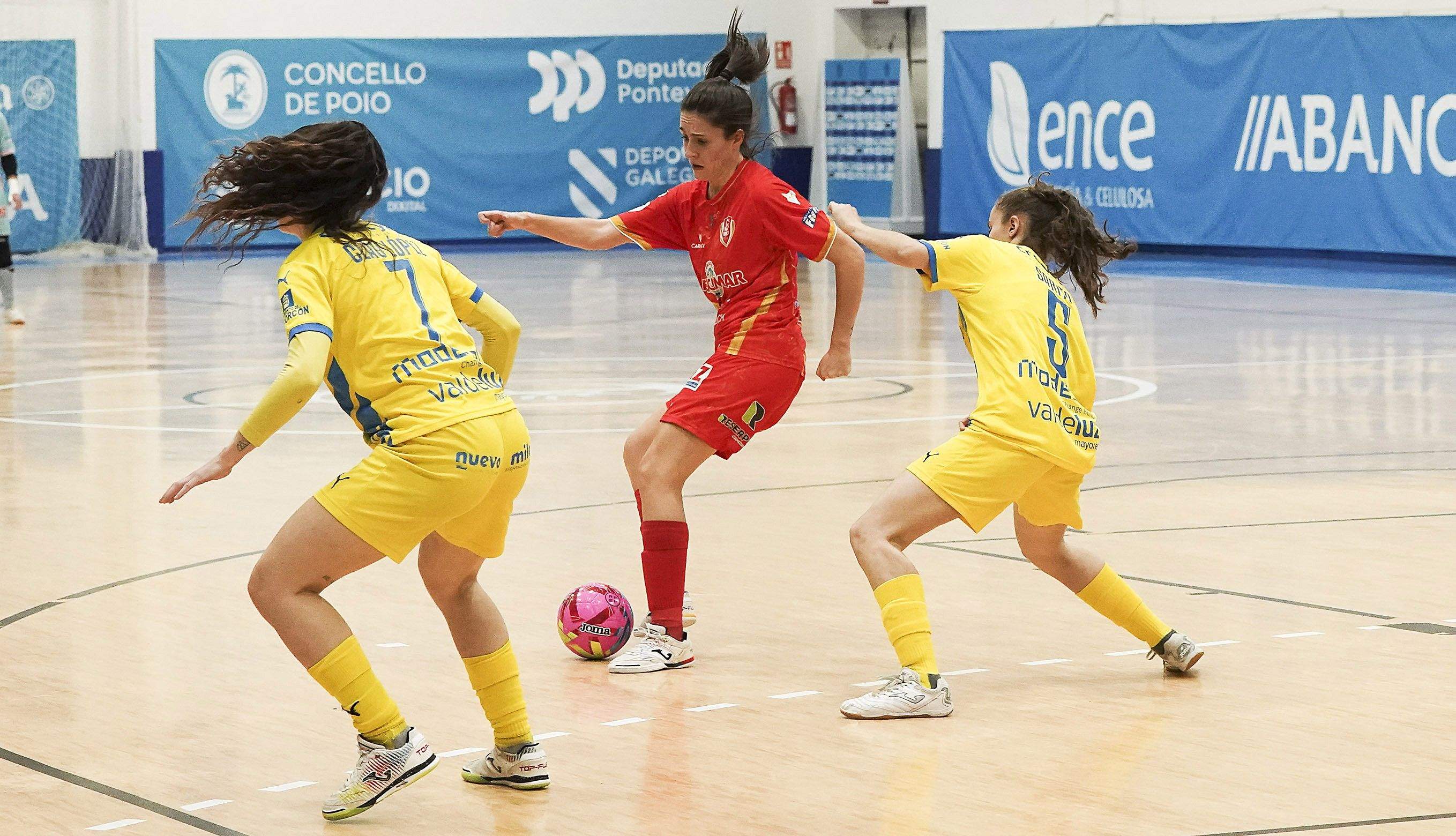 Partido entre Poio Pescamar y Álcorcón en la Seca