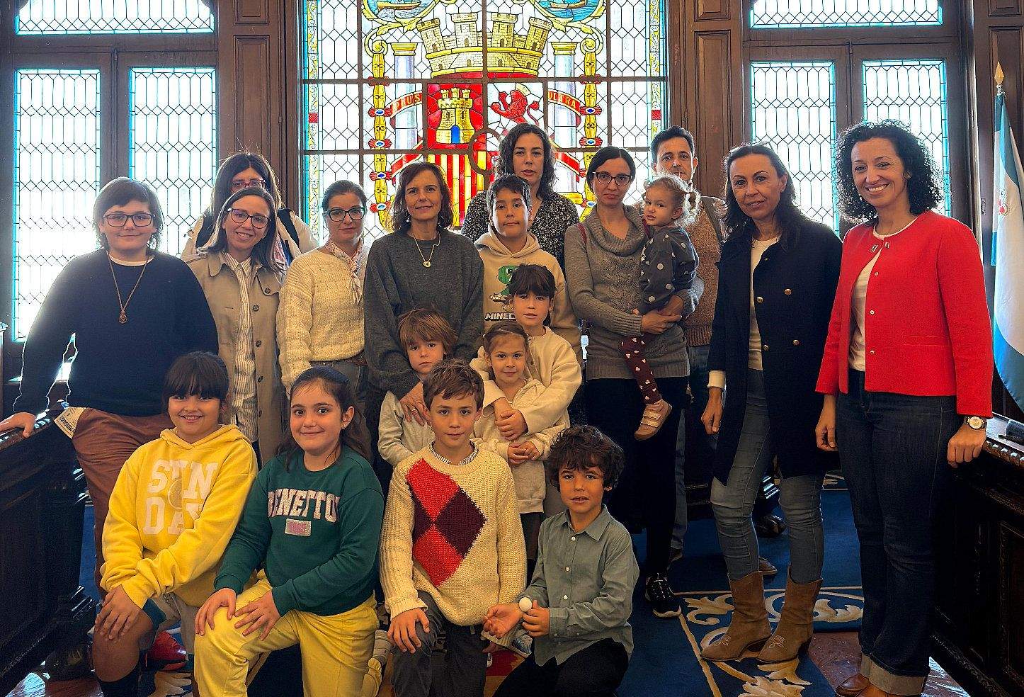 Familias do CEIPP Sequelo foron recibidas pola alcaldesa María Ramallo