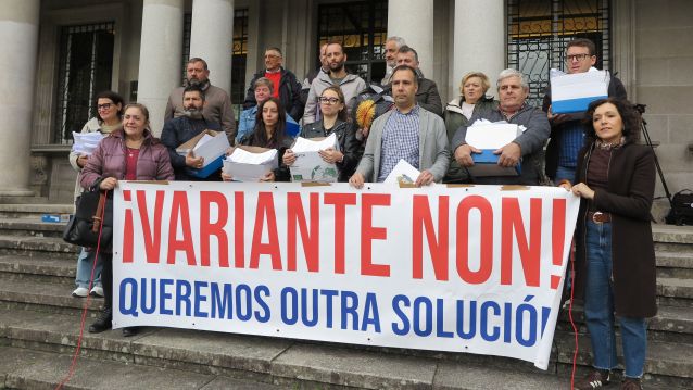 Entrega de alegaciones contra la Variante Oeste de Caldas de Reis Entrega de alegaciones contra la Variante Oeste de Caldas de Reis