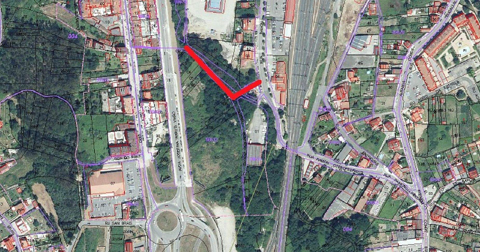 Tramo entre Otero Pedrayo y la Avenida Josefina Arruti