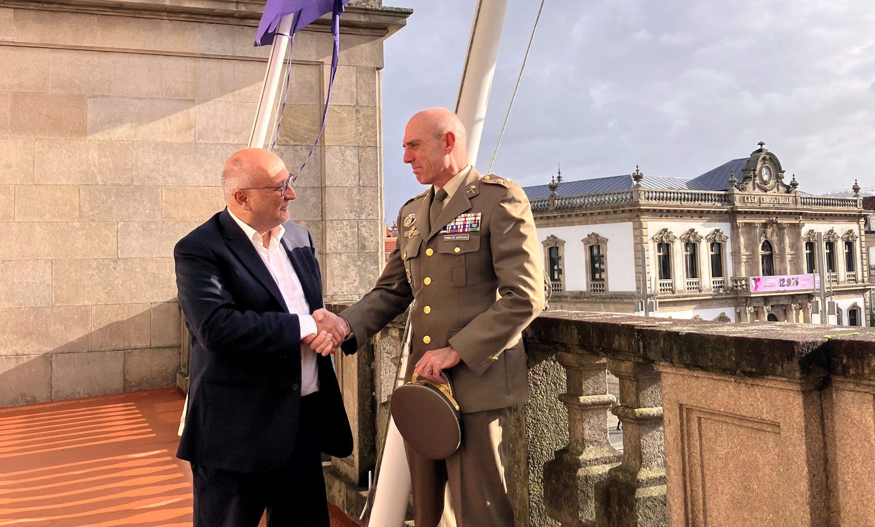 Abel Losada y el general Alfonso Pardo de Santayana