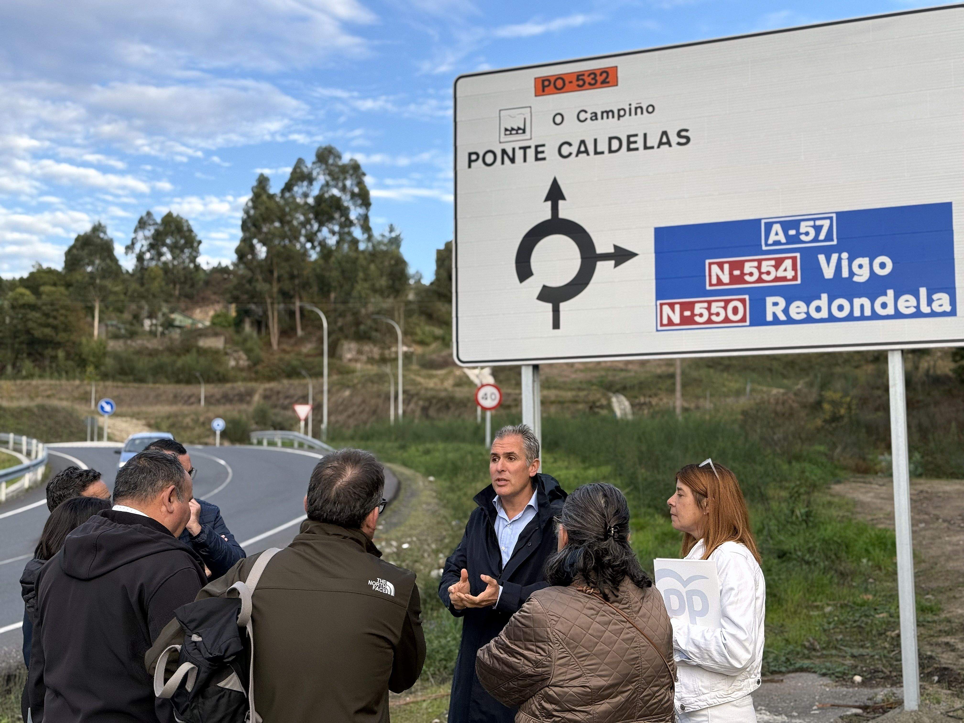 Rafa Domínguez pide la conexión de la A 57 con el polígono de O Campiño