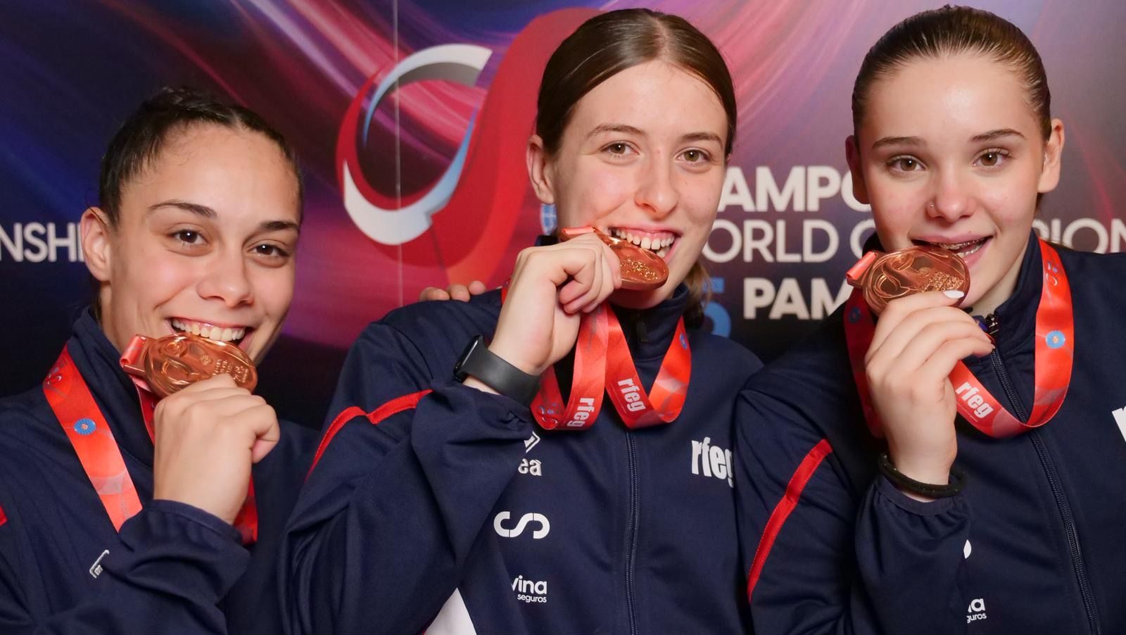 Melania Rodríguez, Marta López e Loreto Tuñón