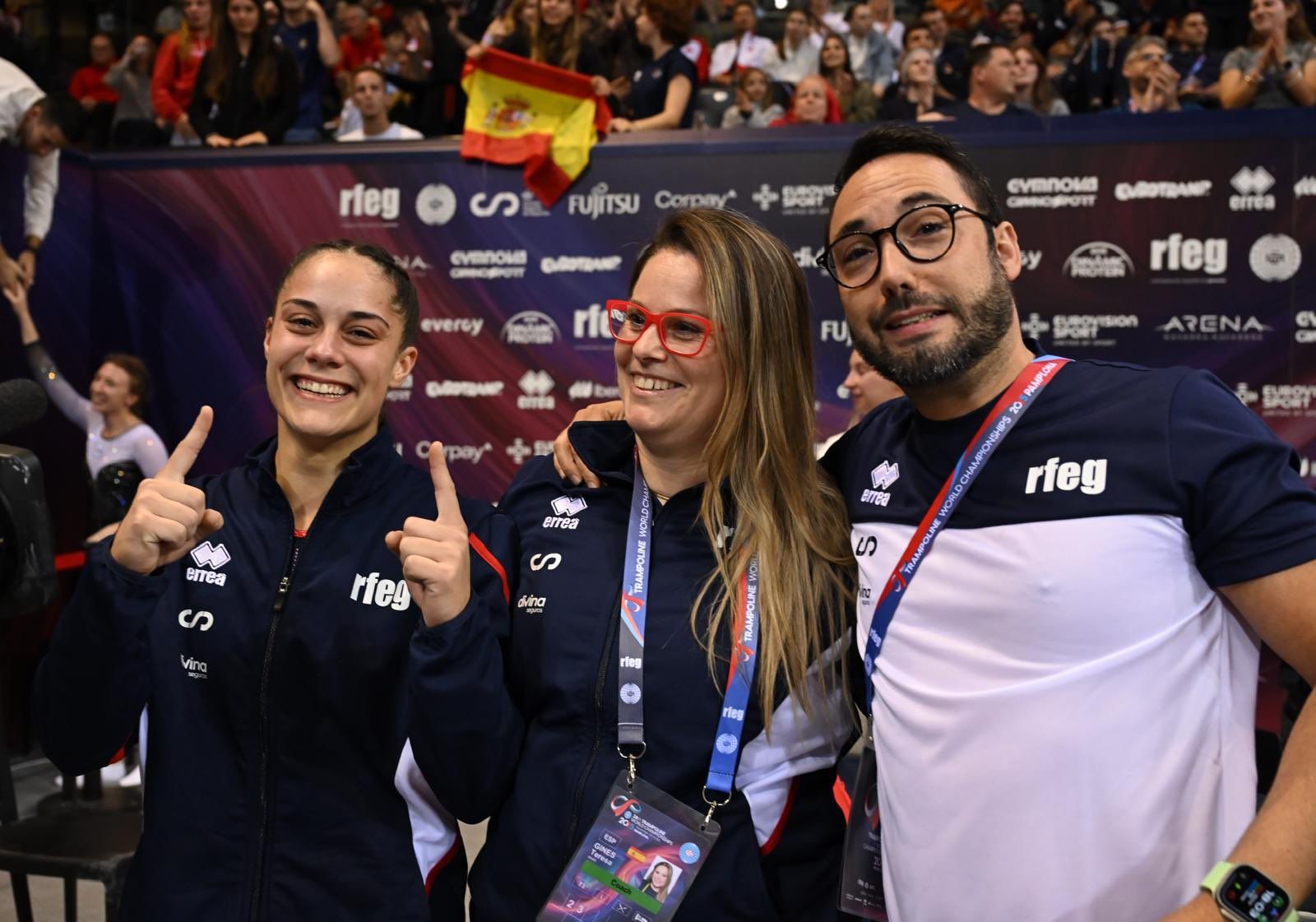 Melania Rodríguez, tras conseguir el oro en el Mundial de Pamplona