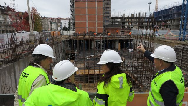 Martínez Allegue visita as obras das cooperativas de vivendas en Tafisa Martínez Allegue visita as obras das cooperativas de vivendas en Tafisa