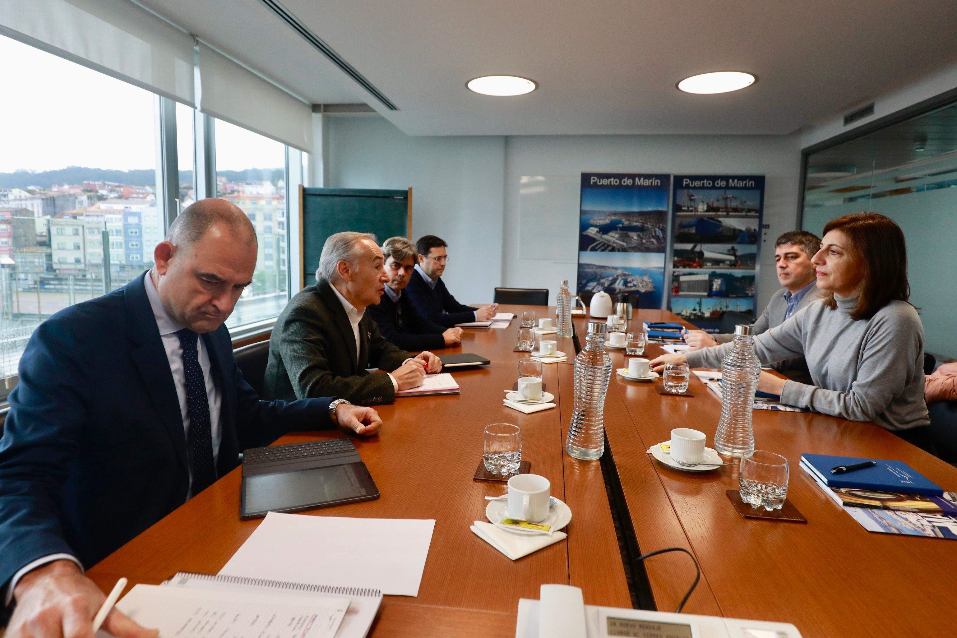 Encuentro entre responsables de la Autoridad Portuaria de Marín y de la Consellería de Medio Ambiente e Cambio Climático