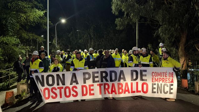 Segunda xornada de folga na fábrica de Ence