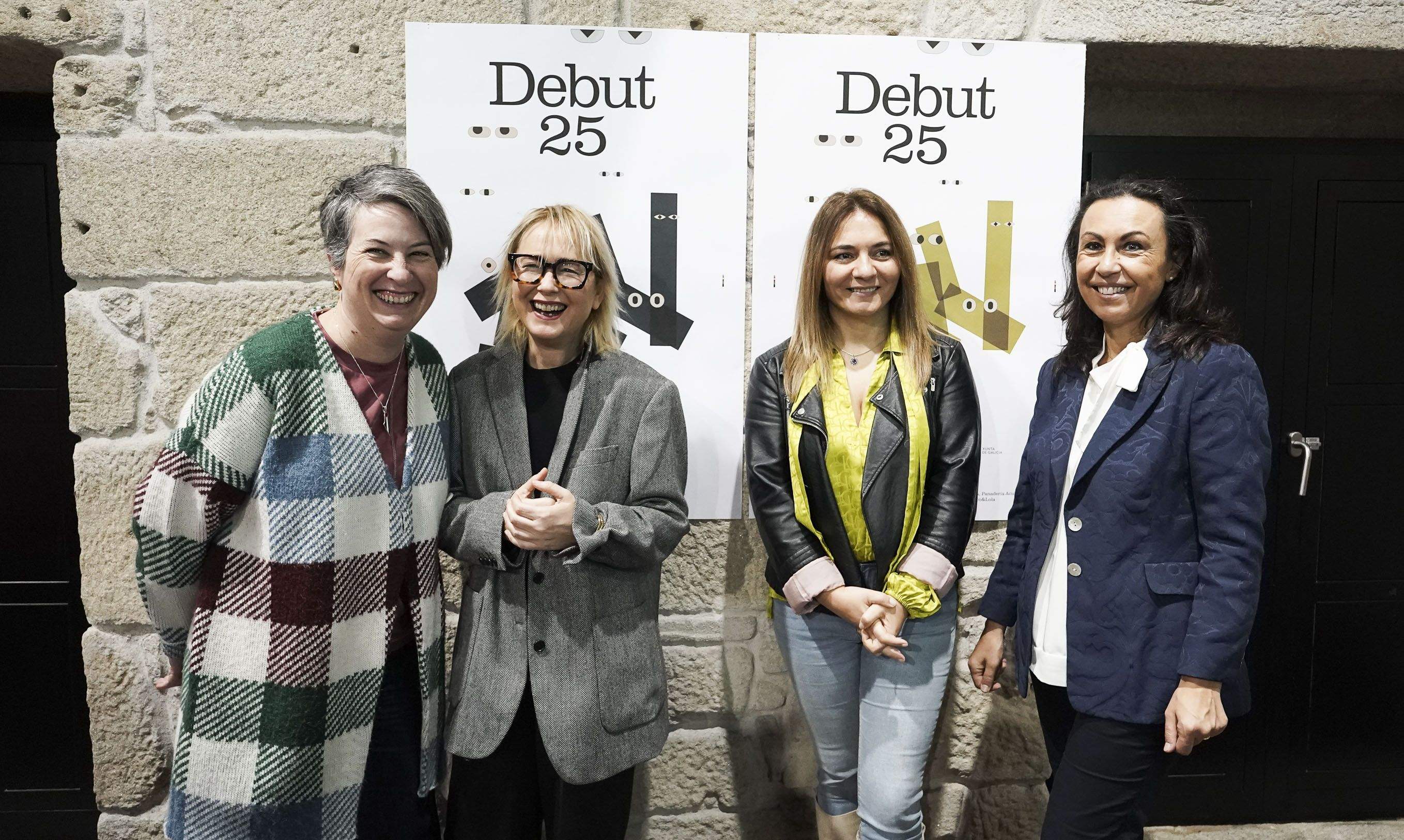 Eva Vilaverde, Lola Dopico, Eva Lantarón y María Ramallo en la presentación de Debut 2025