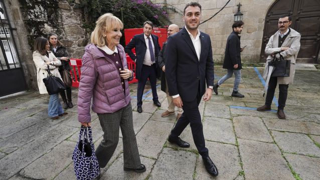 Esperanza Aguirre participa en Pontevedra en un acto del Rotary Club
