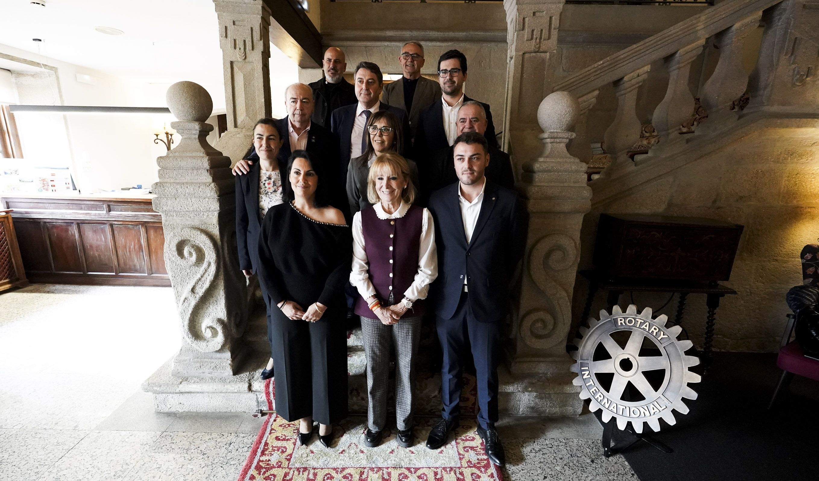 Esperanza Aguirre participa en Pontevedra en un acto del Rotary Club
