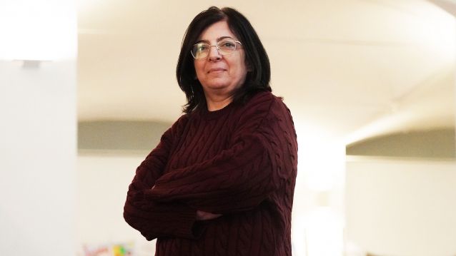 Hanan Kaoud, concelleira de Ramala (Cisxordania)