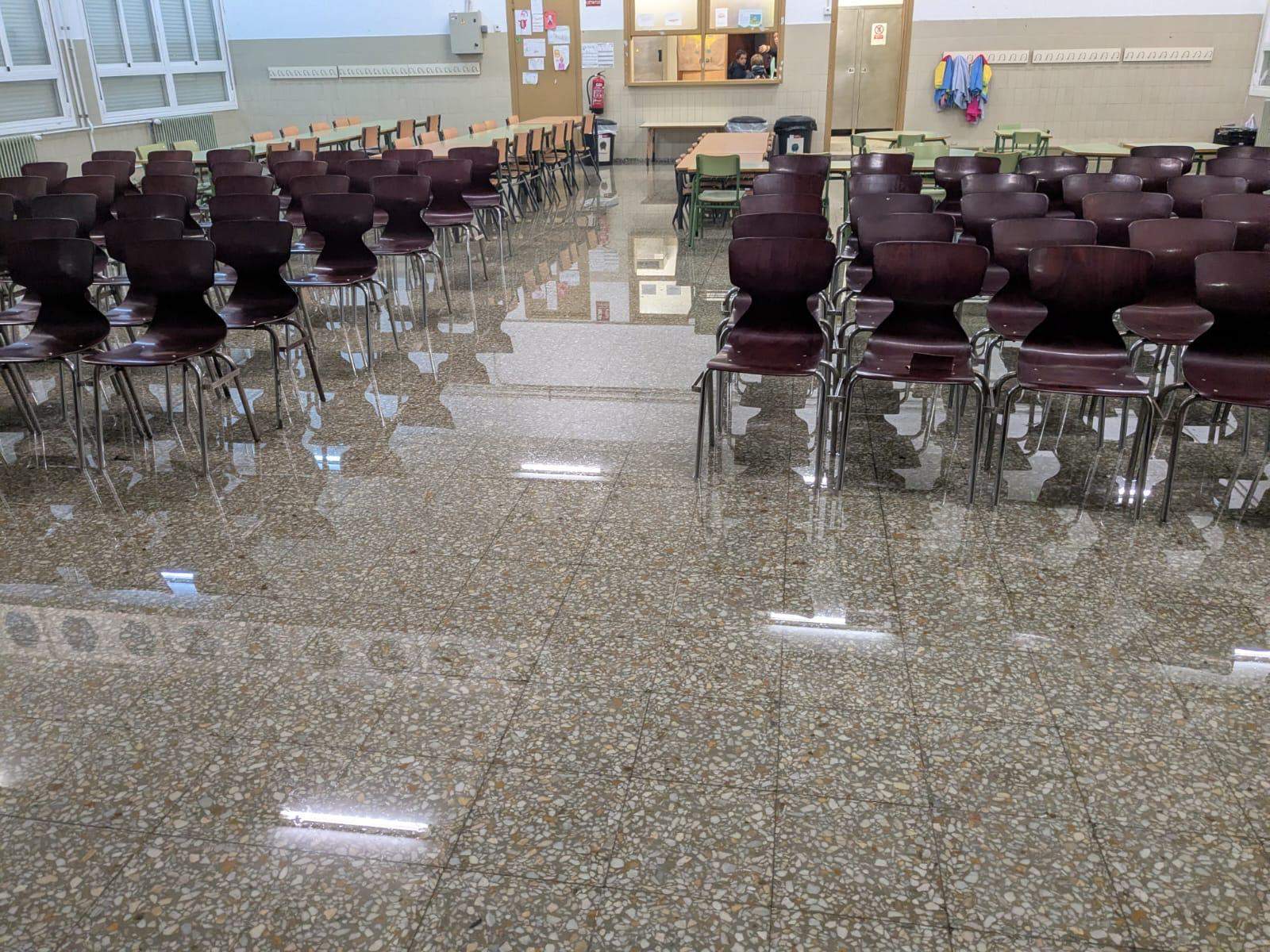 Inundaciones en el CEIP A Xunqueira 1 el 14 de noviembre 