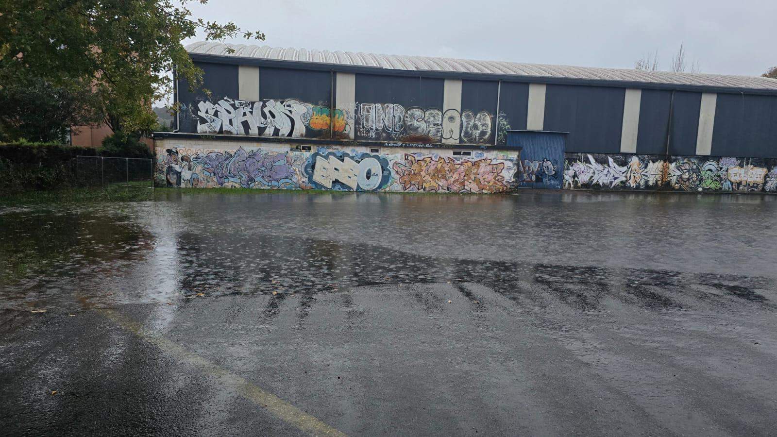 Inundaciones en el CEIP A Xunqueira 1 el 14 de noviembre 