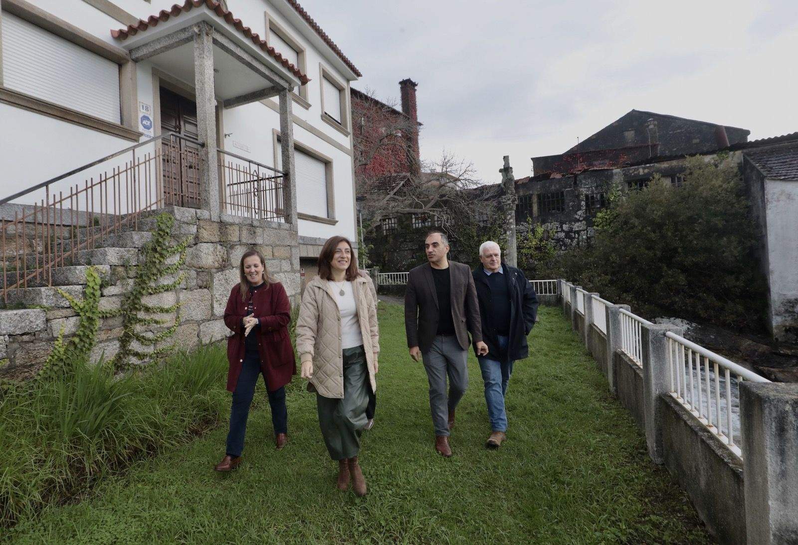 Ángeles Vázquez na antiga Conservera Gallega