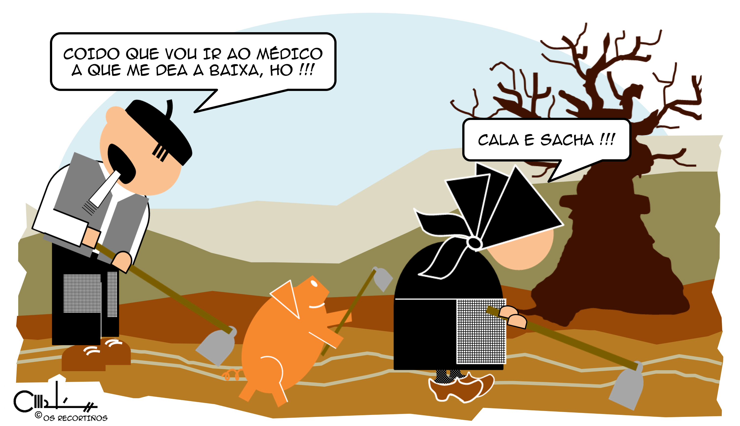 os recortiños CALAR E SACHAR