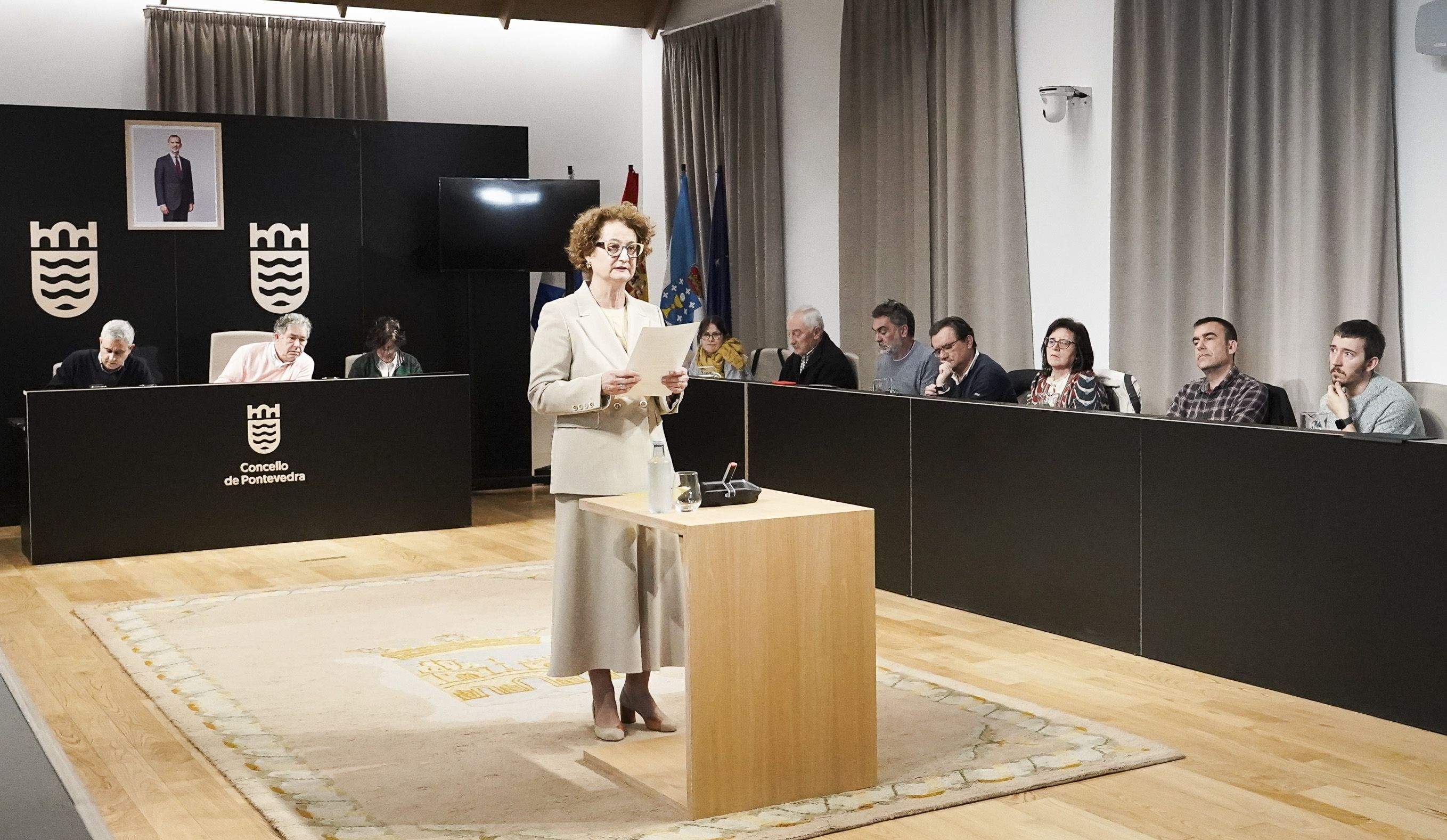 Pleno municipal en el que se rechazó la continuidad de la A-57