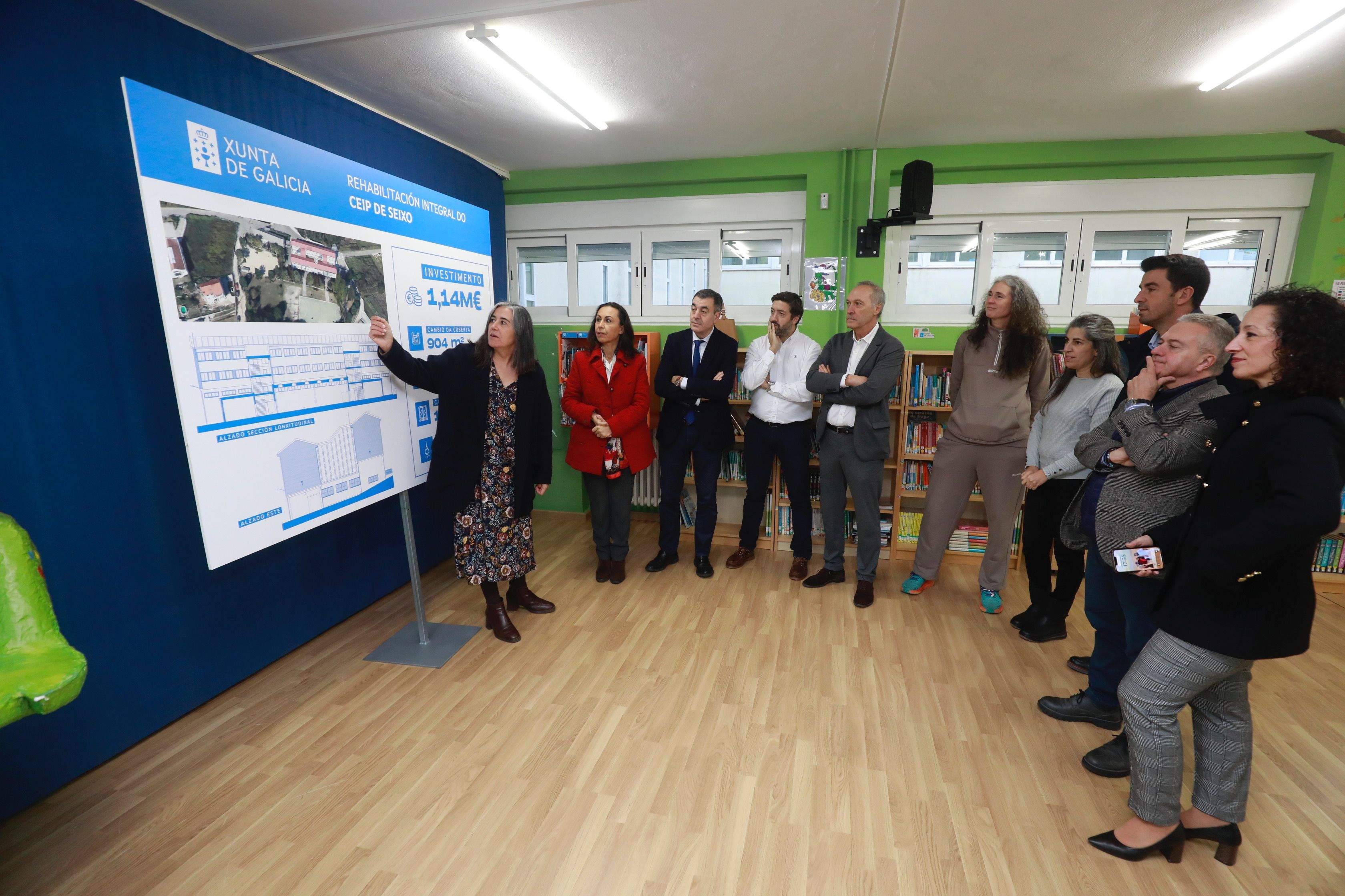 Presentación de la rehabilitación del CEIP de Seixo